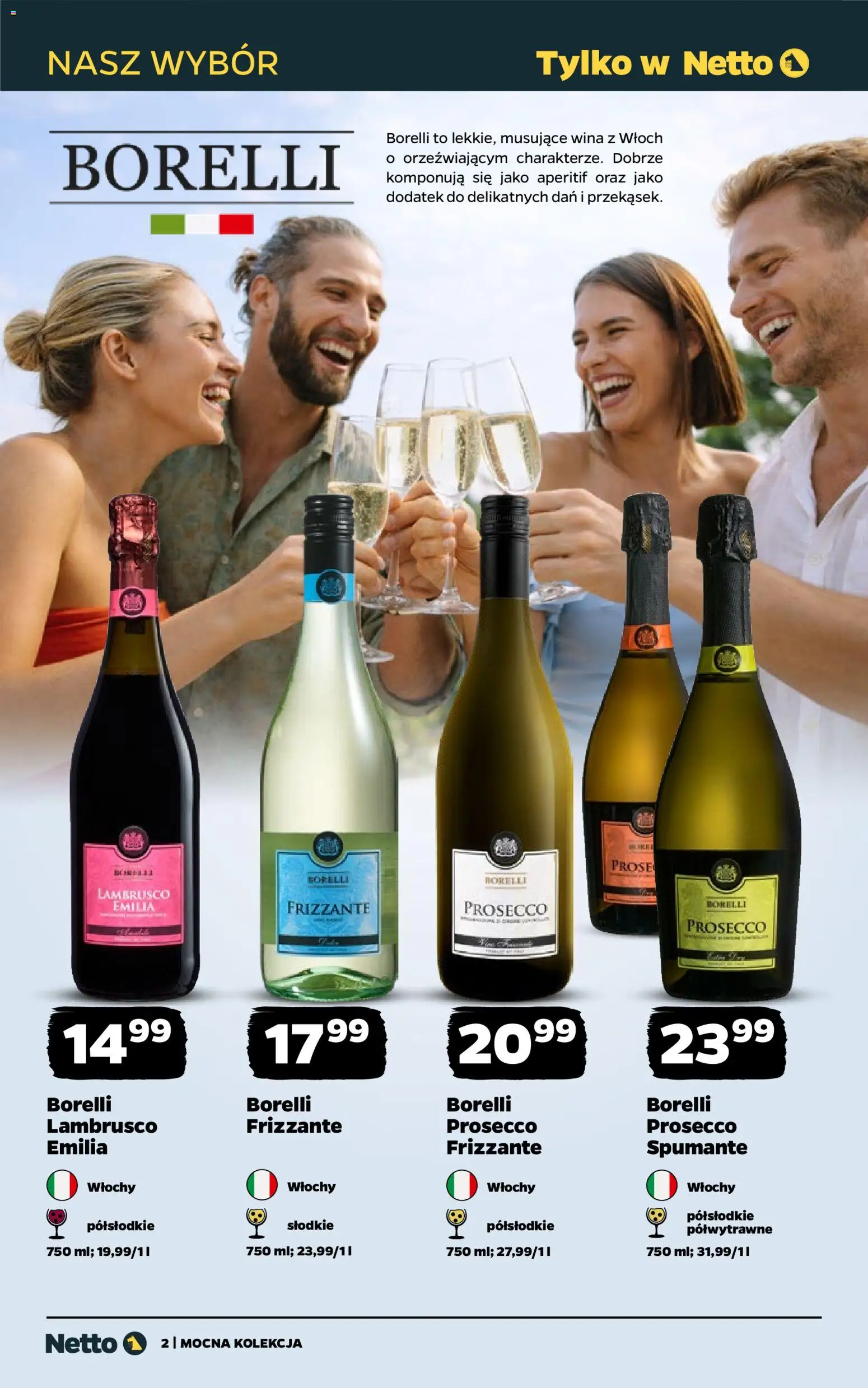 Netto gazetka - Wina od 06.07.2026 | Strona: 2 | Produkty: Wino, Prosecco, Lambrusco