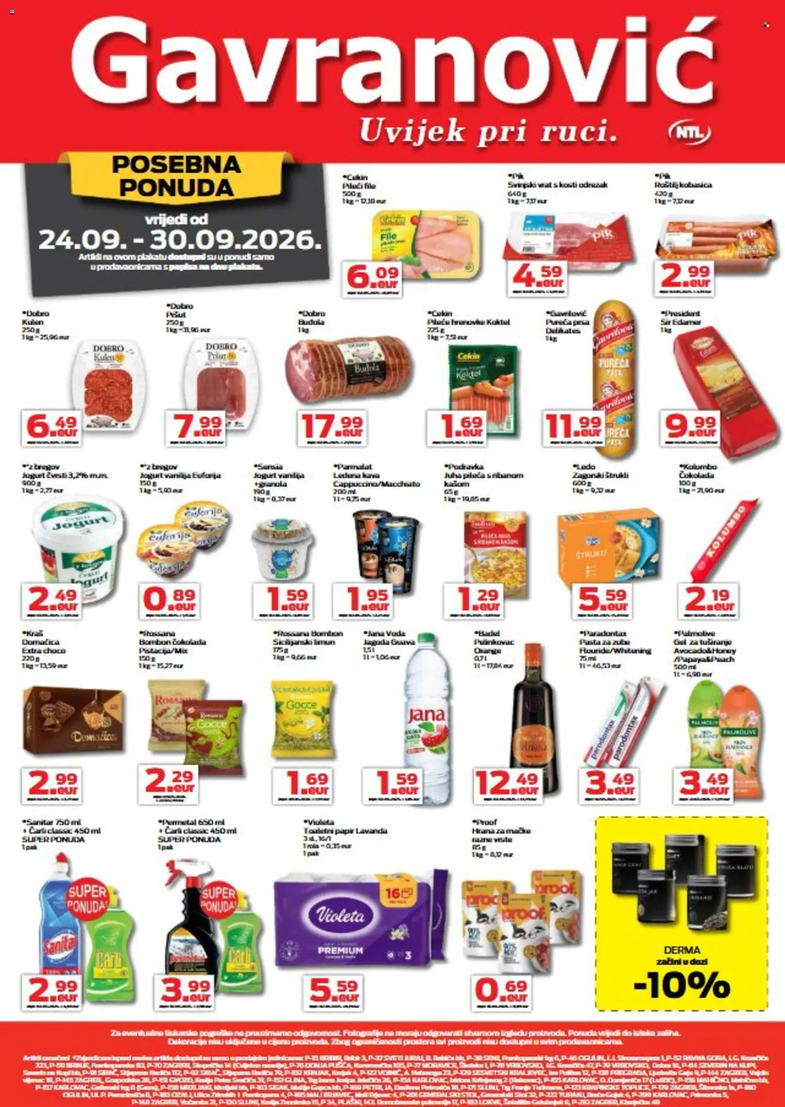 Gavranović katalog | vrijedi od 24.09.2026 | Stranica: 1