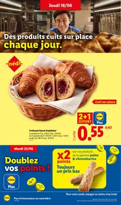 LIDL - Prévisualisation de Croissant fourré framboise, Croissant fourré framboise valide à partir de 18.06.2026 | Page: 10