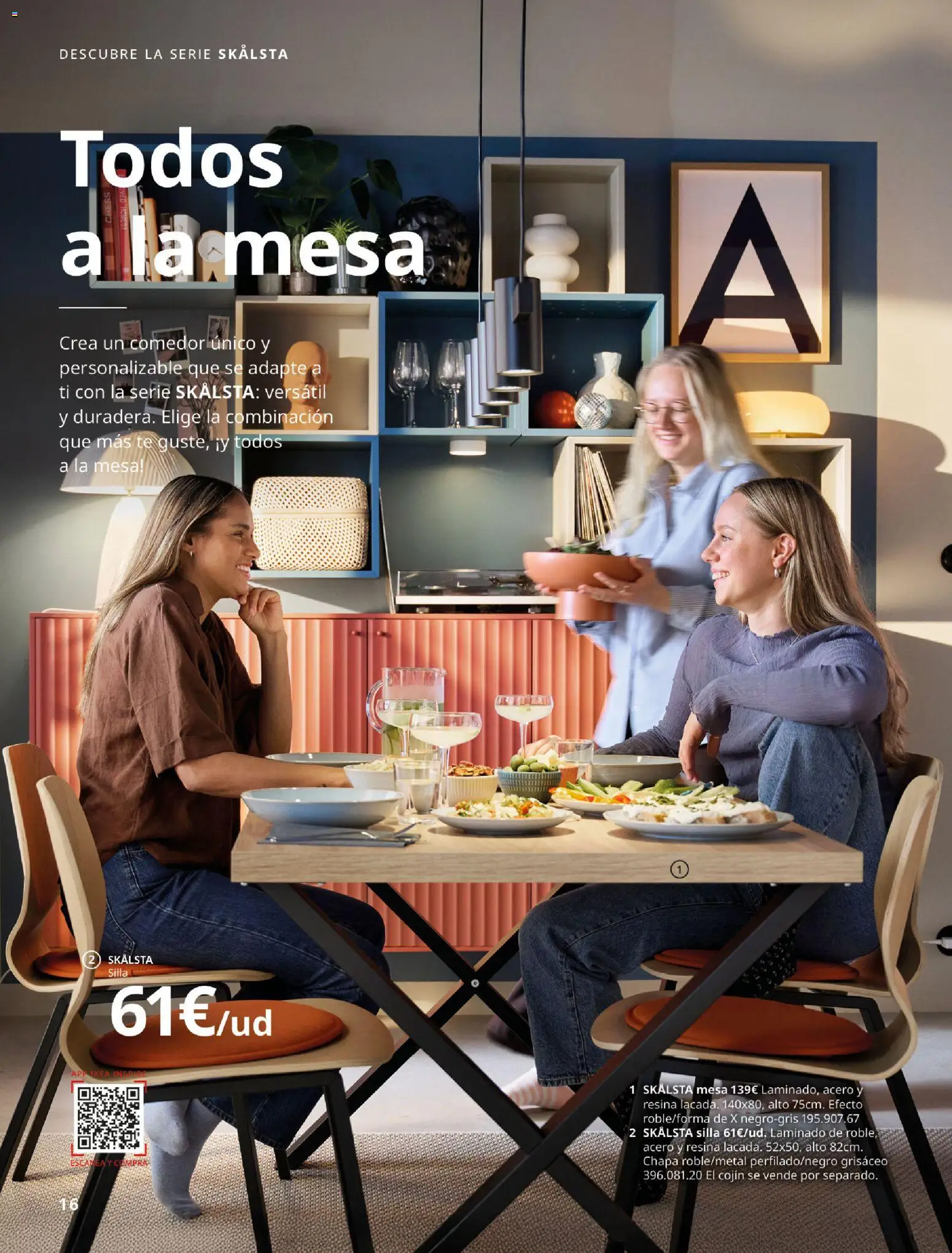 IKEA - Comedores │ válido desde el 01/09/2026 | Página: 16 | Productos: Té, Cojín, Mesa, Silla