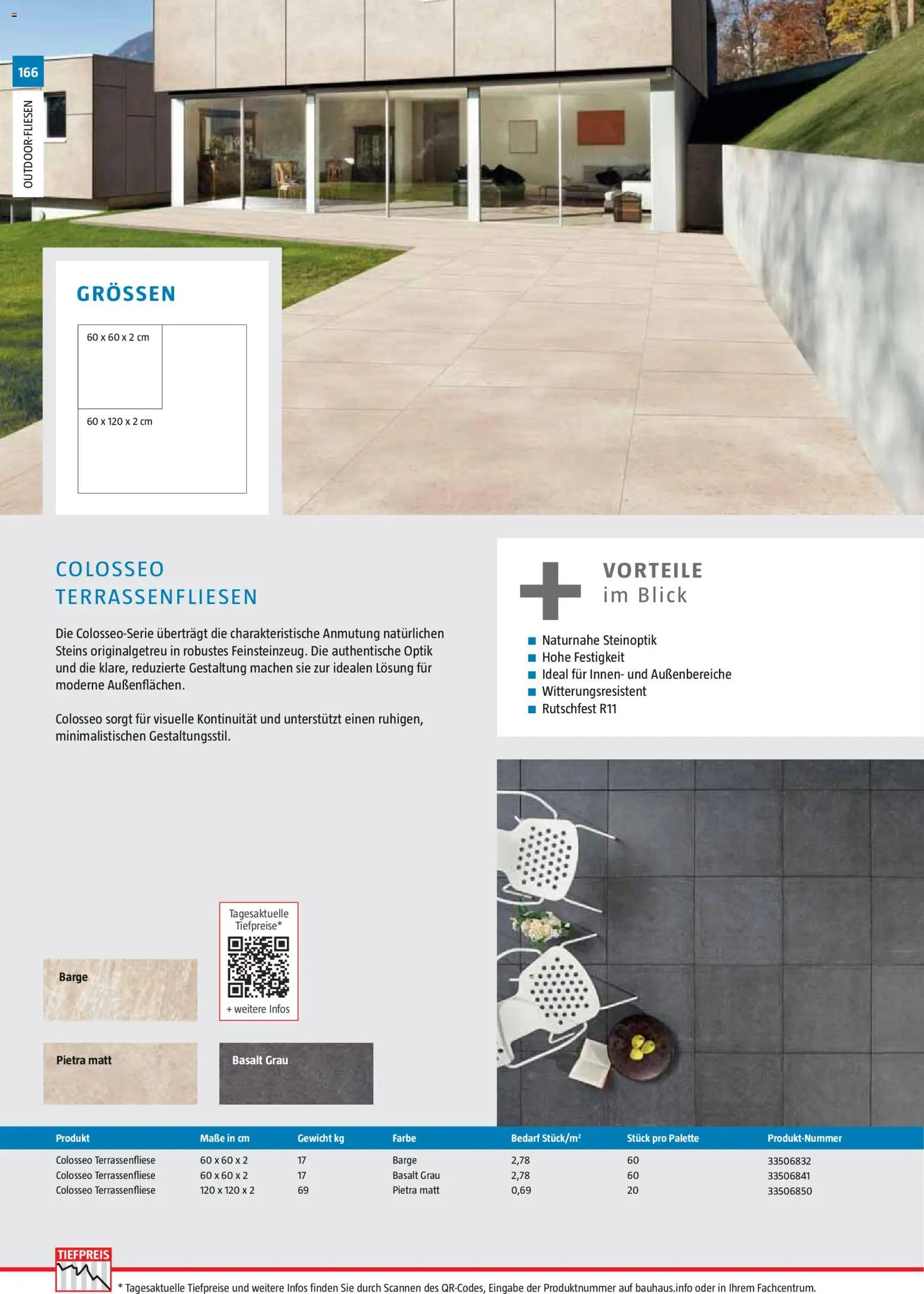 Bauhaus Gartenbaumaterialien 2026 – gültig ab 02.03.2026 | Seite: 166 | Produkte: Gewicht