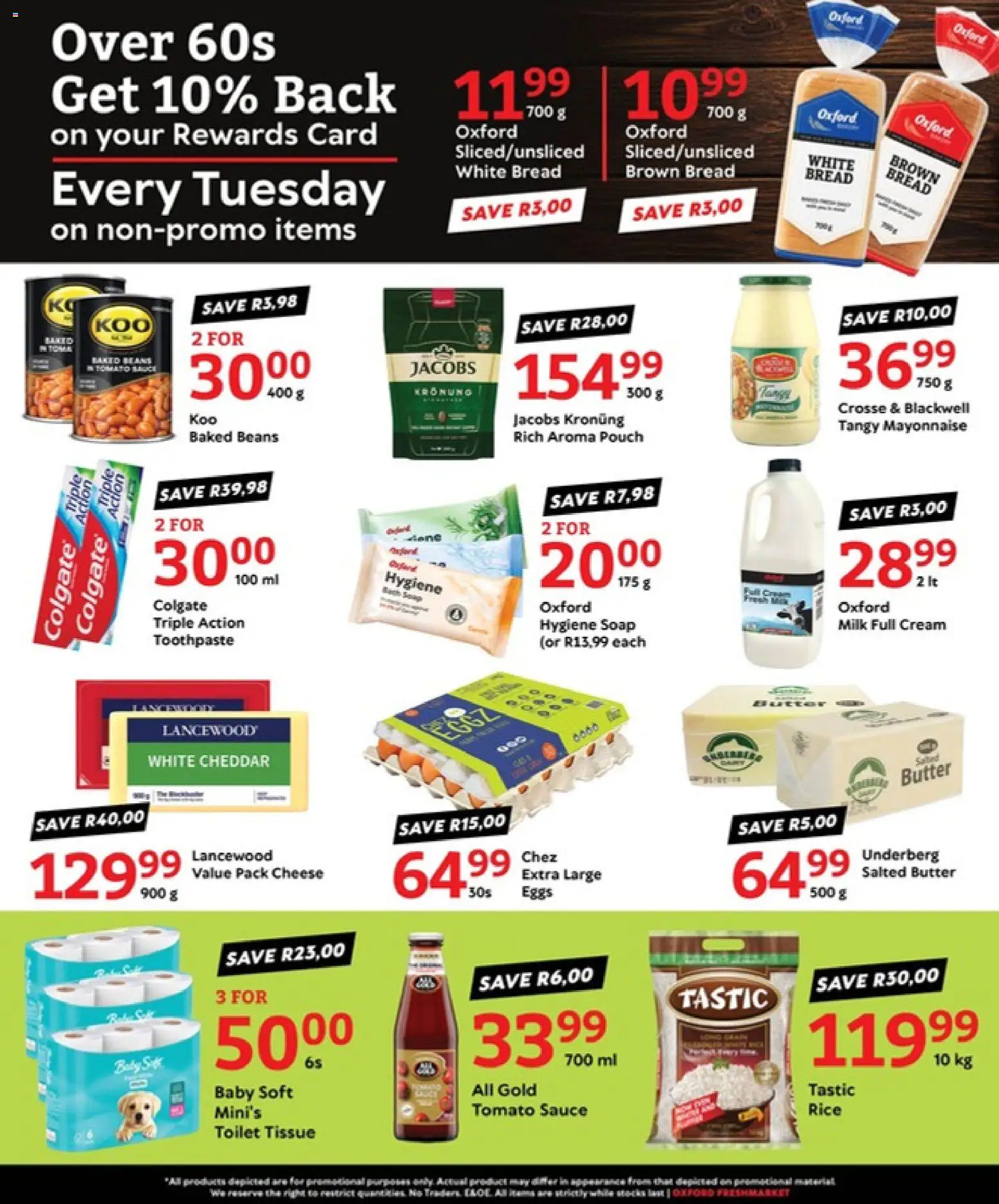 New Oxford Freshmarket catalogue – valid from 02/09/2026 | Page: 3 | Products: Bread, Rice, Cream, Mayonnaise