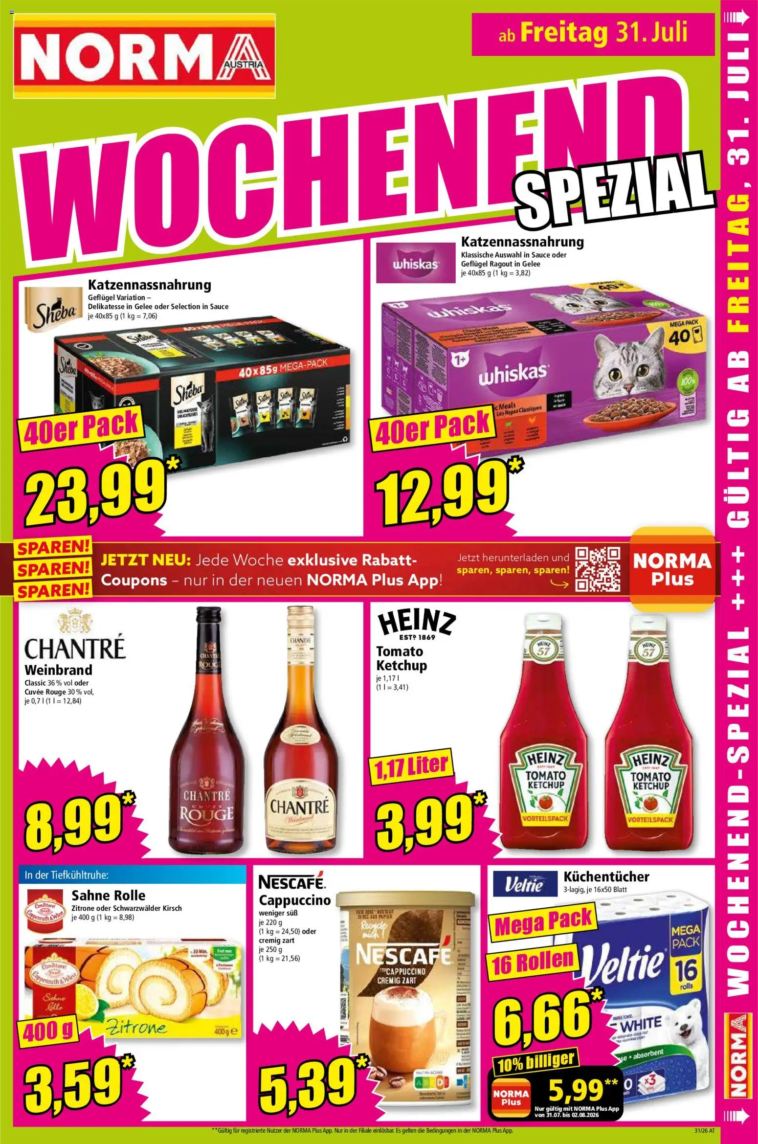 Norma Flugblatt gültig ab 27.07.2026 | Seite: 15 | Produkte: Ketchup, Sahne, Zitrone, Rouge
