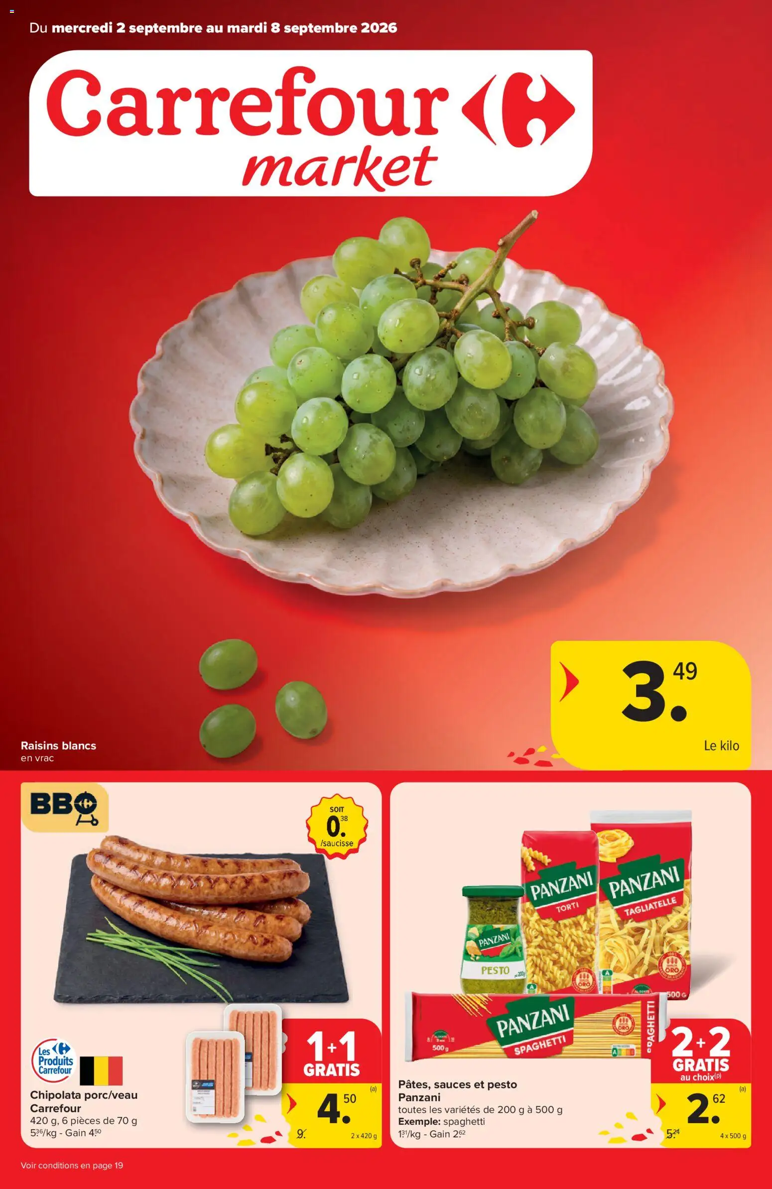 {H1} | Pagina: 1 | Producten: Chipolata, Spaghetti, Pesto