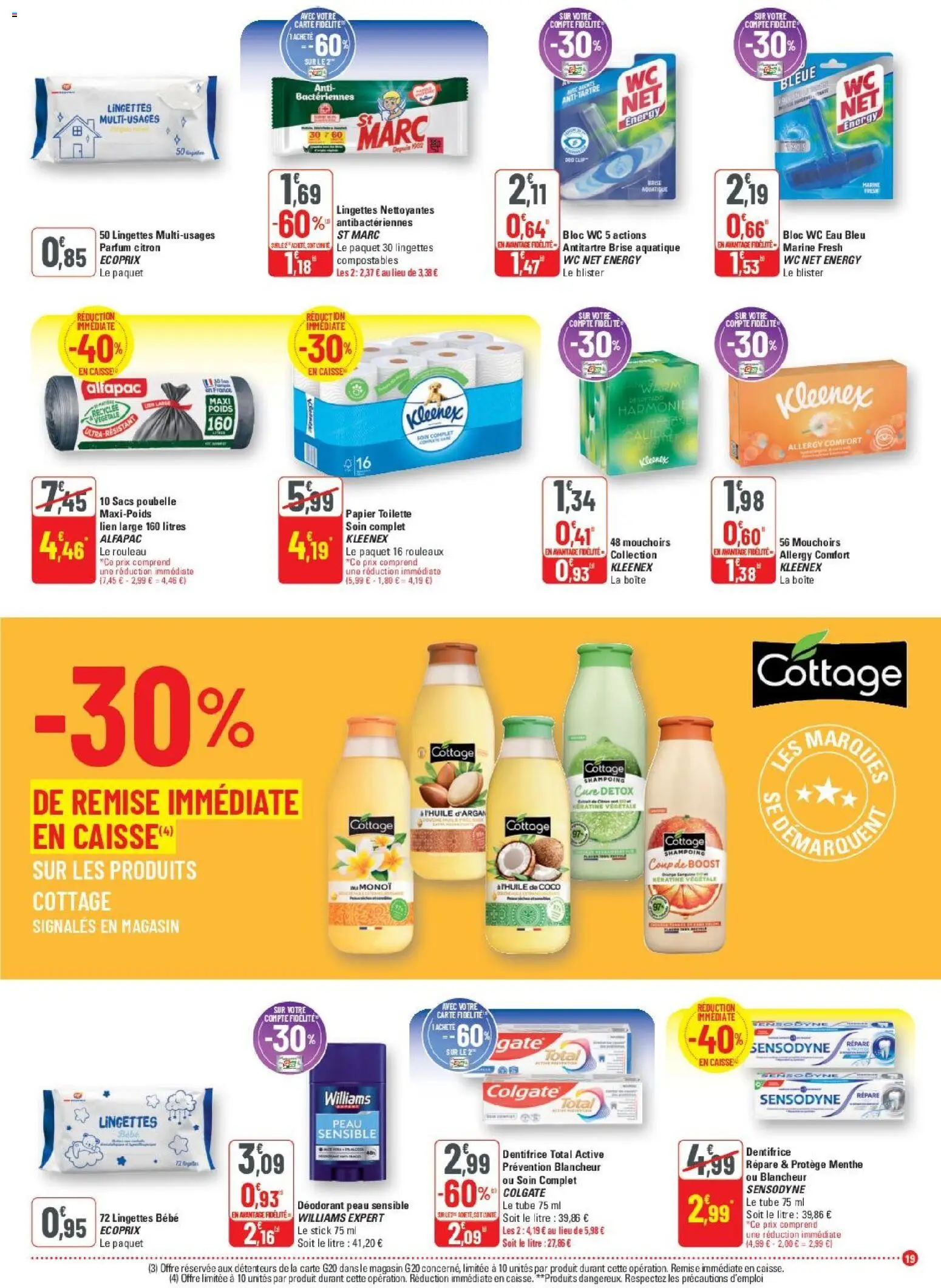 {H1} | Page: 19 | Produits: Menthe, Rouleau, Dentifrice, Mouchoirs
