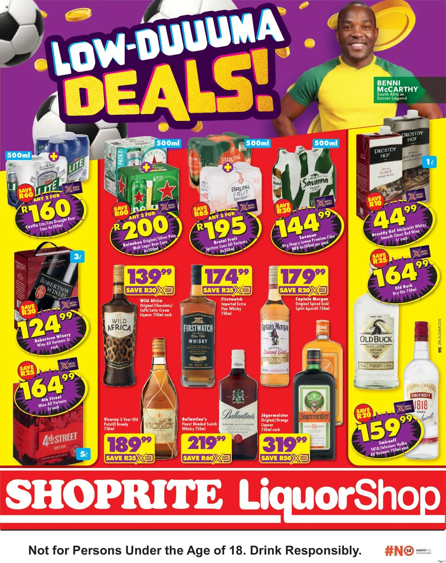 New Shoprite catalogue – valid from 25/06/2026 | Page: 1 | Products: Wine, Gin, Vodka, Lemon