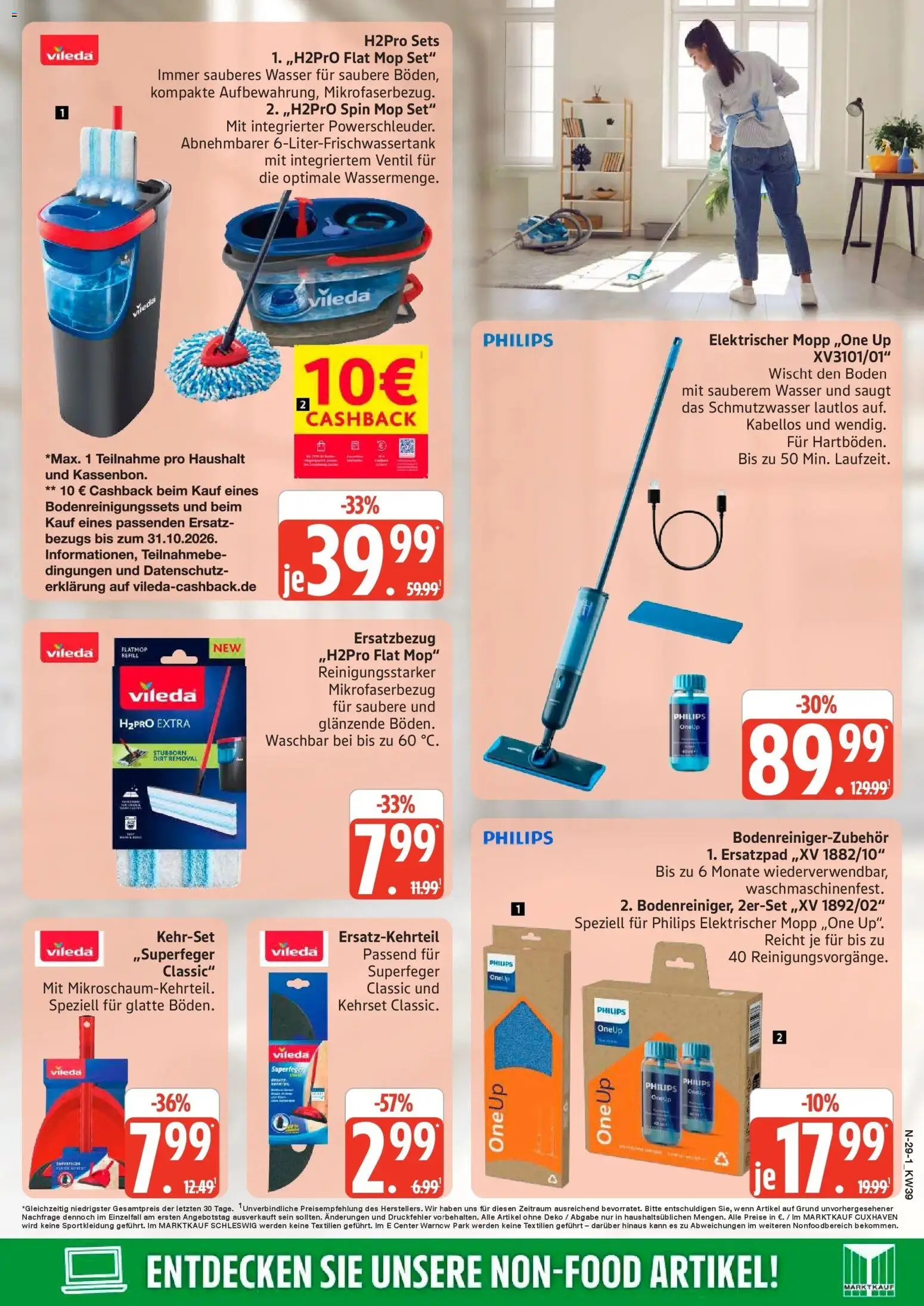E center Prospekt Rostock (ab 21.09.2026) zum Blättern | Seite: 29 | Produkte: Philips, Wasser
