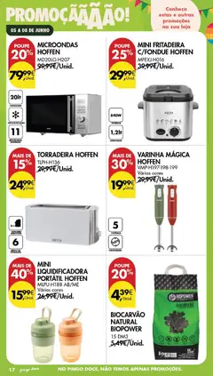 Pré-visualização Pingo Doce Poupe este Fim de Semana válido de 05.06.2026 | Página: 16 | Produtos: Torradeira, Microondas