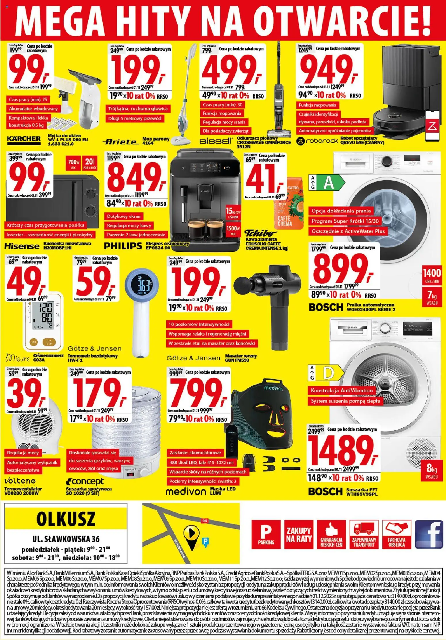 Mediaexpert promocje - Wielkie otwarcie Olkusz od 22.10.2026 | Strona: 8 | Produkty: Masażer, Tchibo, Odkurzacz pionowy, Mop parowy