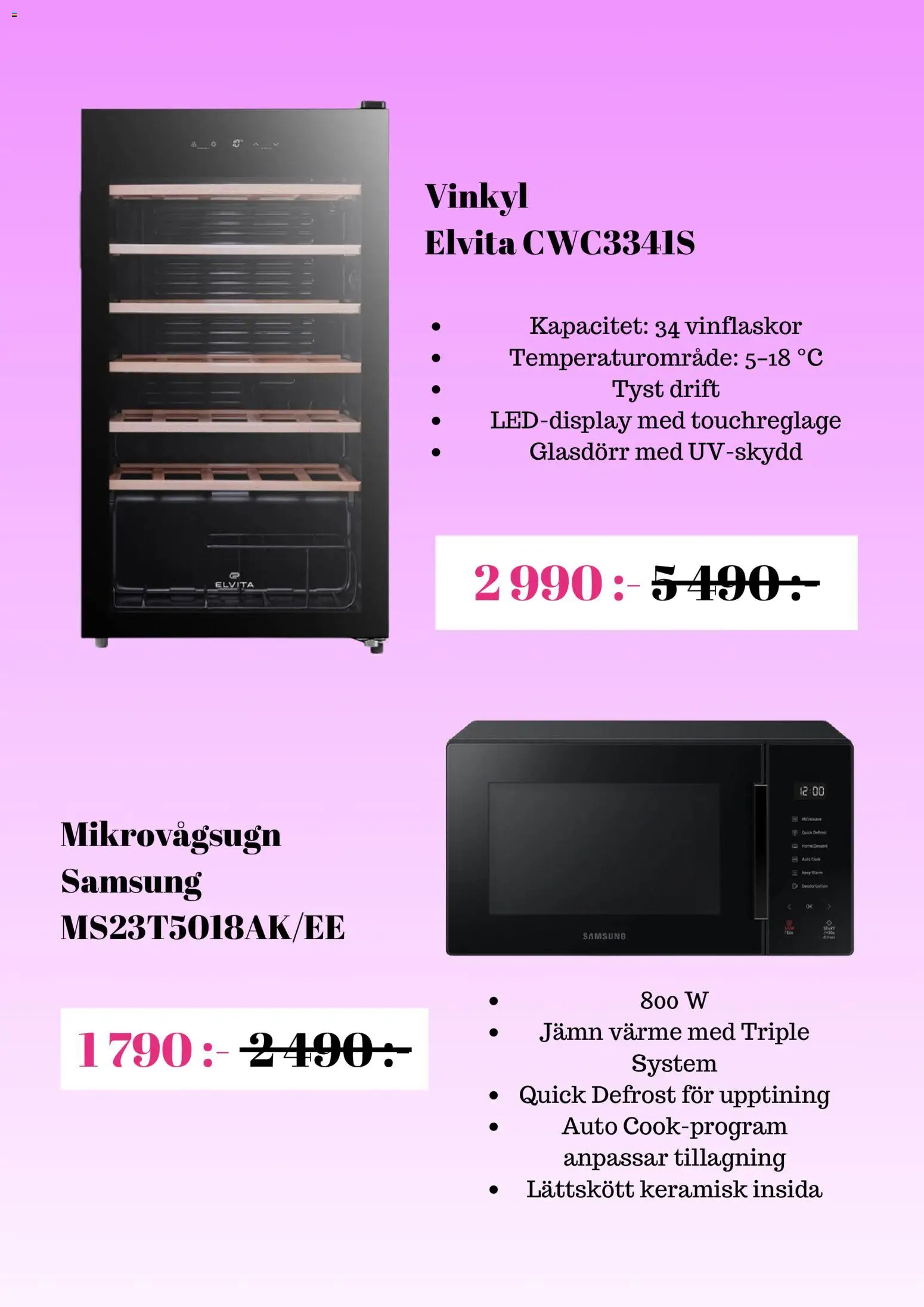 Elon reklamblad aktuell från 06/10/2026 | Sida: 4 | Produkter: Vinkyl, Mikrovågsugn