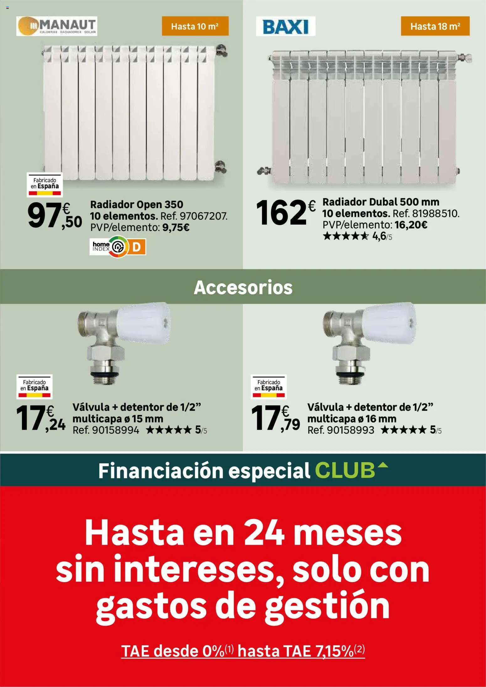Leroy Merlin Calor en casa y mucho ahorro │ válido desde el 20/10/2026 | Página: 101 | Productos: Radiador