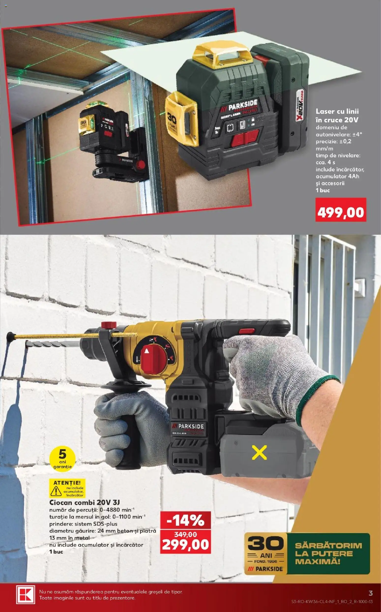 Noul catalog Kaufland – valabil de la 02.09.2026 | Pagină: 3 | Produse: Încărcător, Parkside
