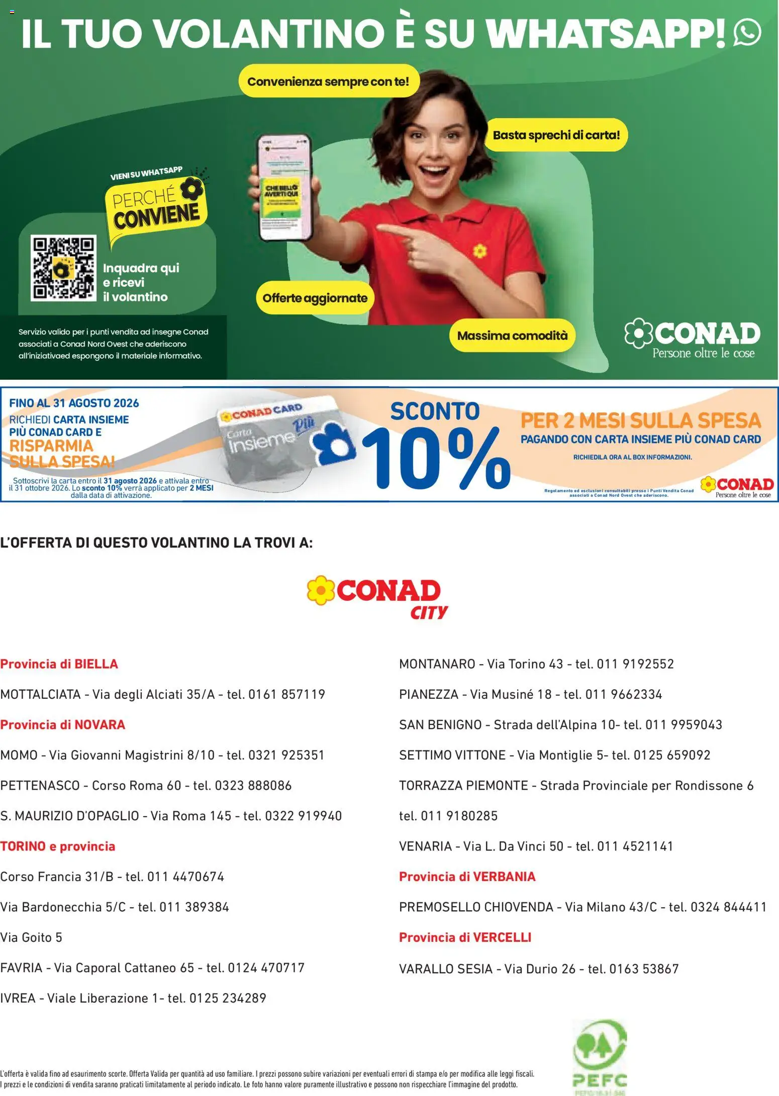Volantino Conad del 13/08/2026 | Pagina: 8 | Prodotti: Tè, Data, Stampa