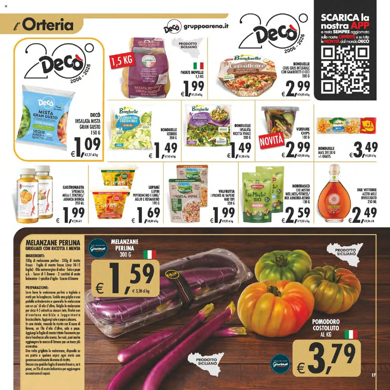 Volantino Decò del 08.05.2026 | Pagina: 17 | Prodotti: Mele, Insalata, Pepe, Terra