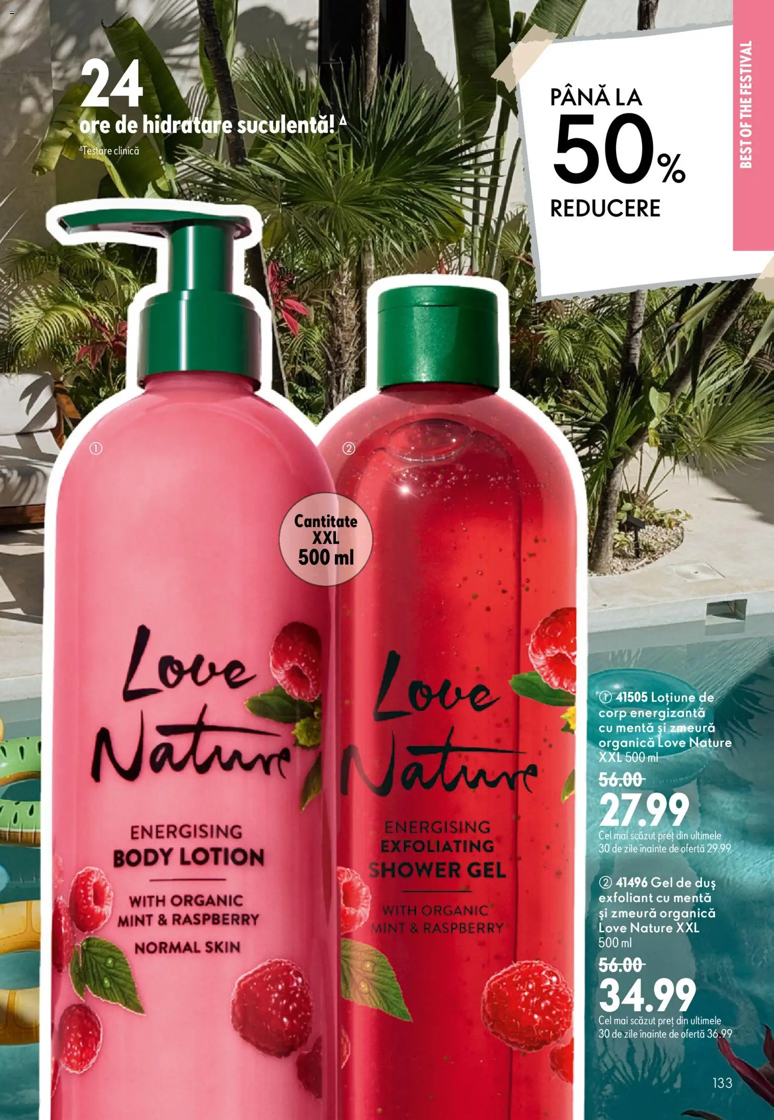 Noul catalog Oriflame – valabil de la 08.07.2026 | Pagină: 133 | Produse: Exfoliant, Body, Duș, Gel de duș