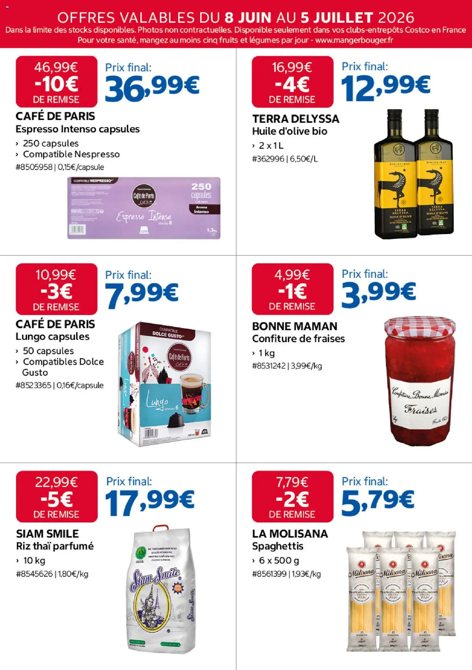 {H1} | Page: 16 | Produits: Dolce Gusto, Café, Riz, Fraises
