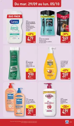 Aldi - Prévisualisation de Aldi catalogue valide à partir de 29/09/2026 | Page: 25 | Produits: Savon, Gel douche, Douche, Lait