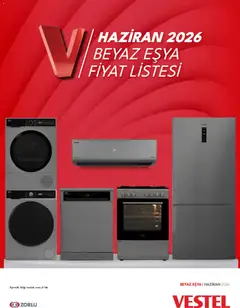 01.06.2026 tarihinden itibaren geçerli olan Vestel kataloğu önizlemesi