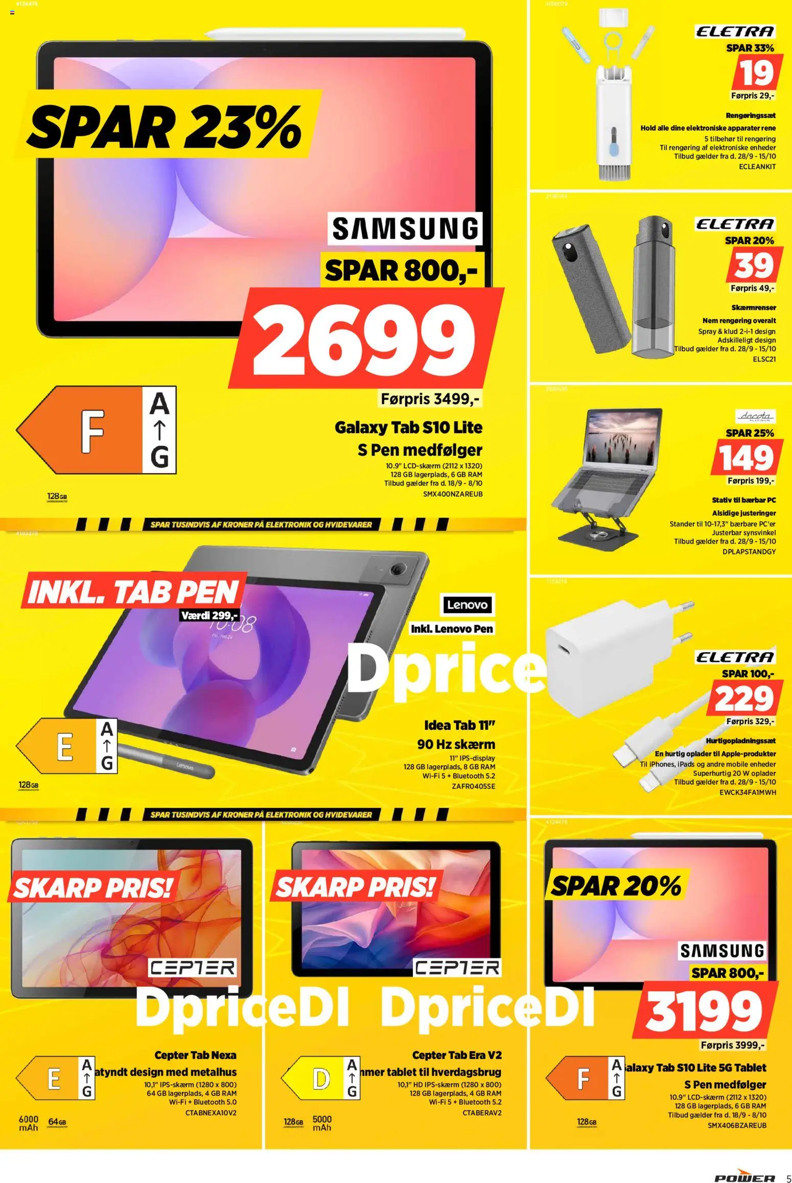 Power tilbudsavis – gyldig fra 02/10/2026 | Side: 5 | Produkter: RAM, Skærm, Tablet, PC