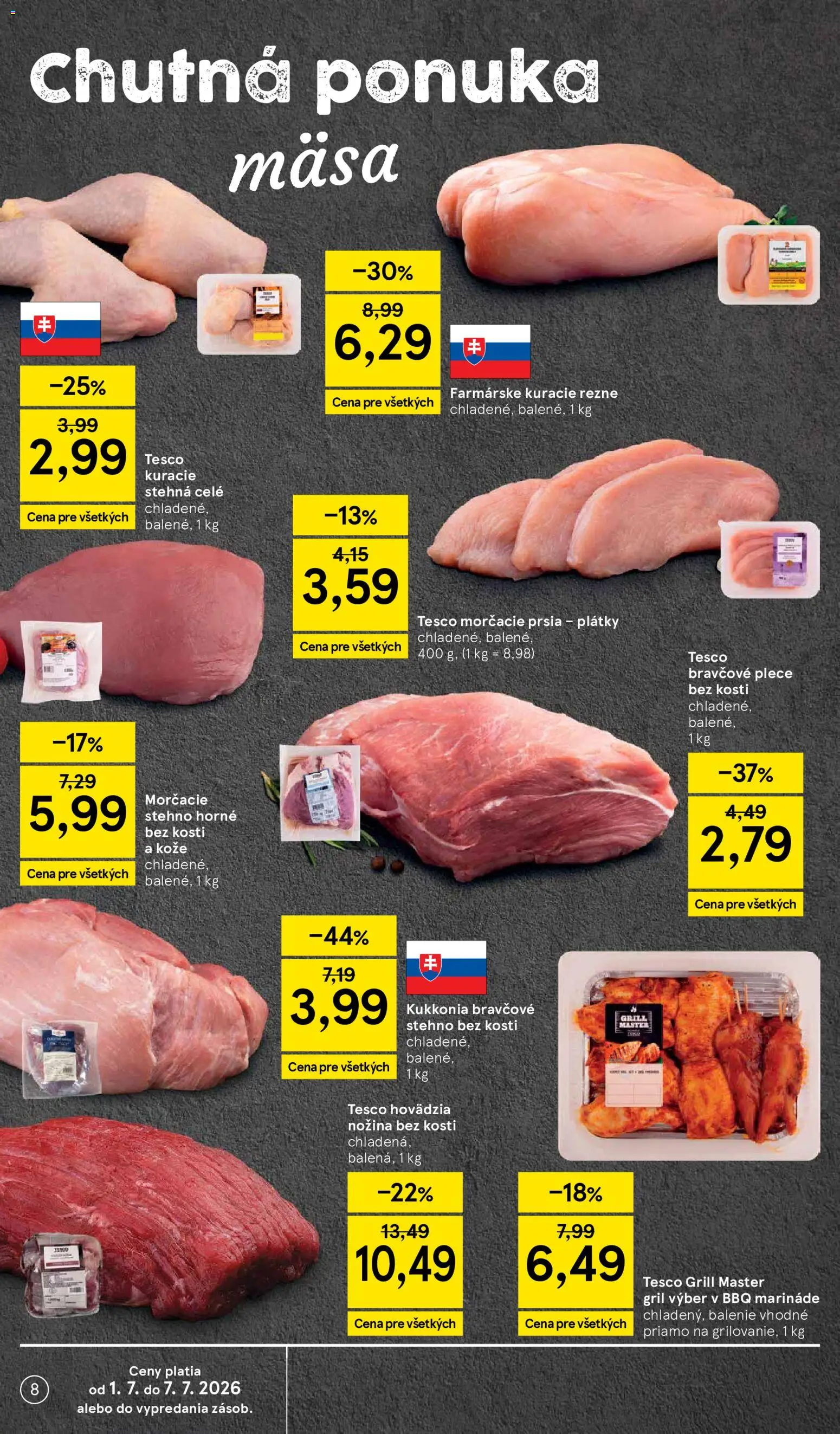 Nové Tesco akcie – leták je platný od 01.07.2026 | Strana: 8