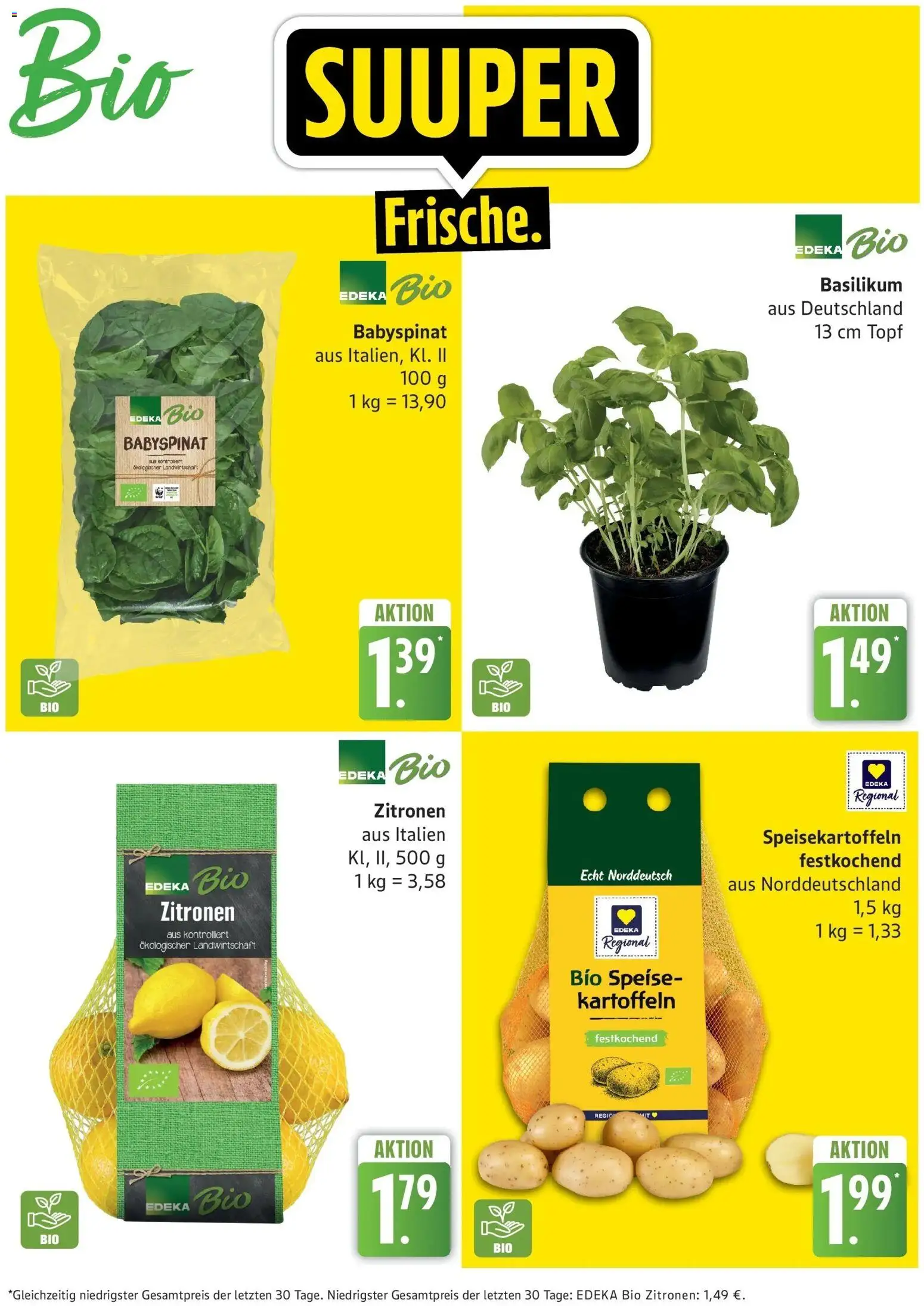 Edeka Prospekt Güstrow (ab 26.10.2026) » Angebote Online | Seite: 3 | Produkte: Kartoffeln, Zitronen