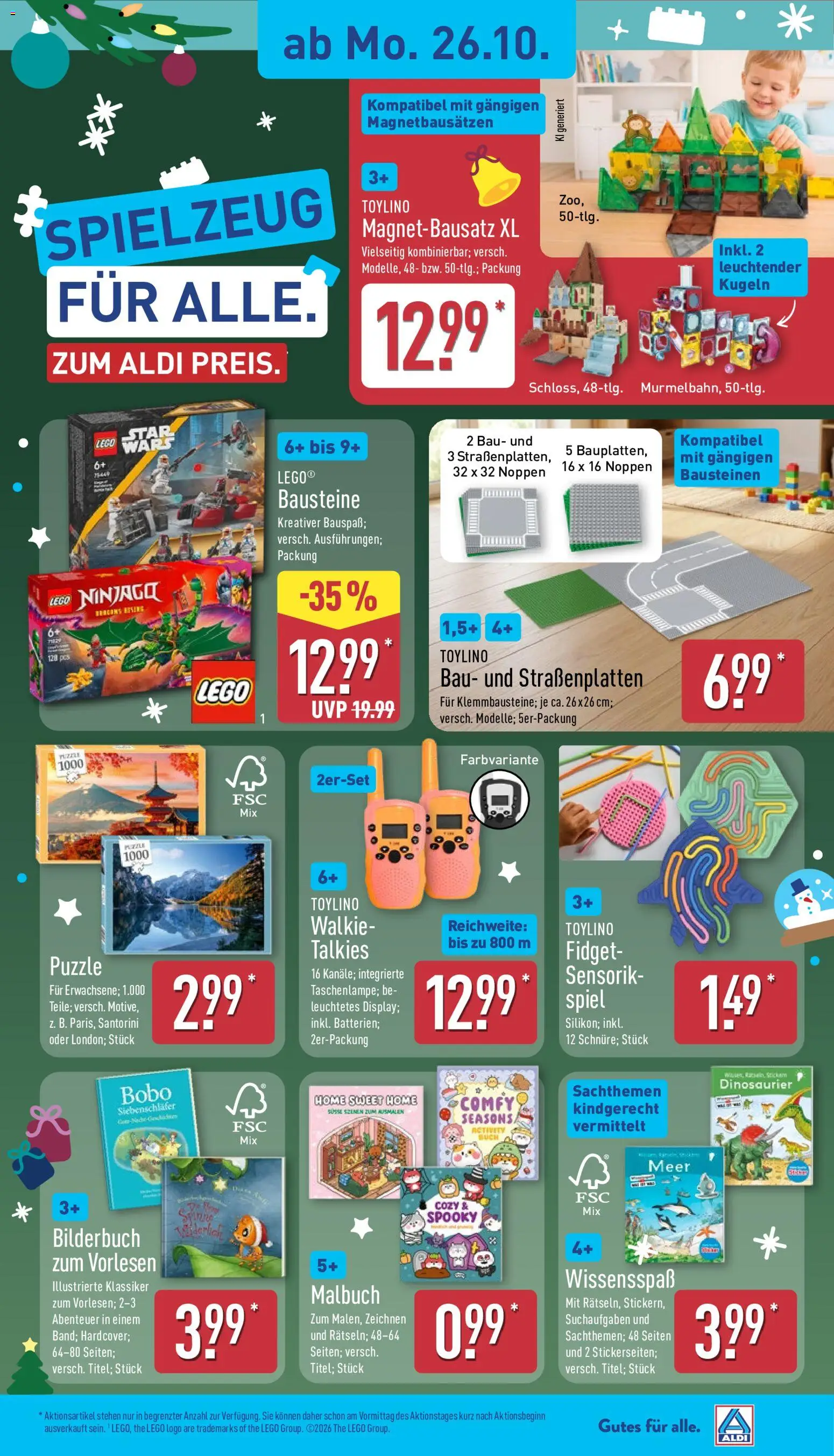 Aldi Prospekt – gültig ab 26.10.2026 | Seite: 2 | Produkte: Spiel
