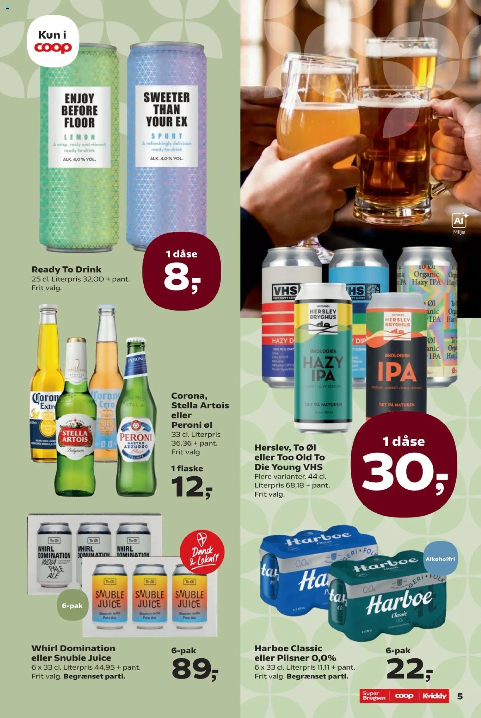 Super Brugsen tilbudsavis – gyldig fra 25/09/2026 | Side: 5 | Produkter: Juice, Øl