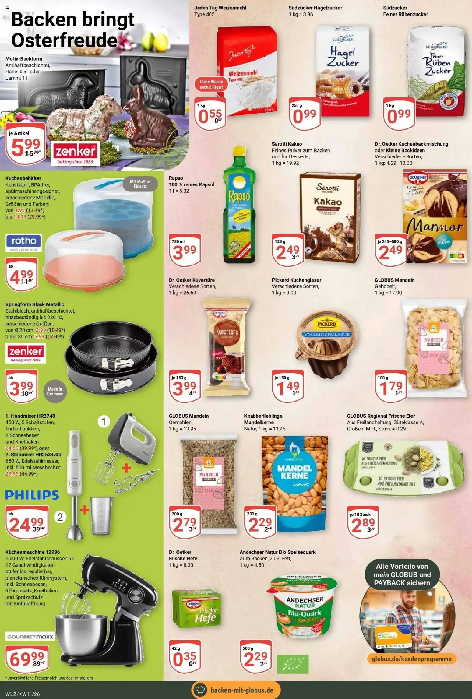 Globus prospekt Weischlitz	 – gültig ab 09.03.2026 | Seite: 21 | Produkte: Eier, Handmixer, Zucker, Stabmixer