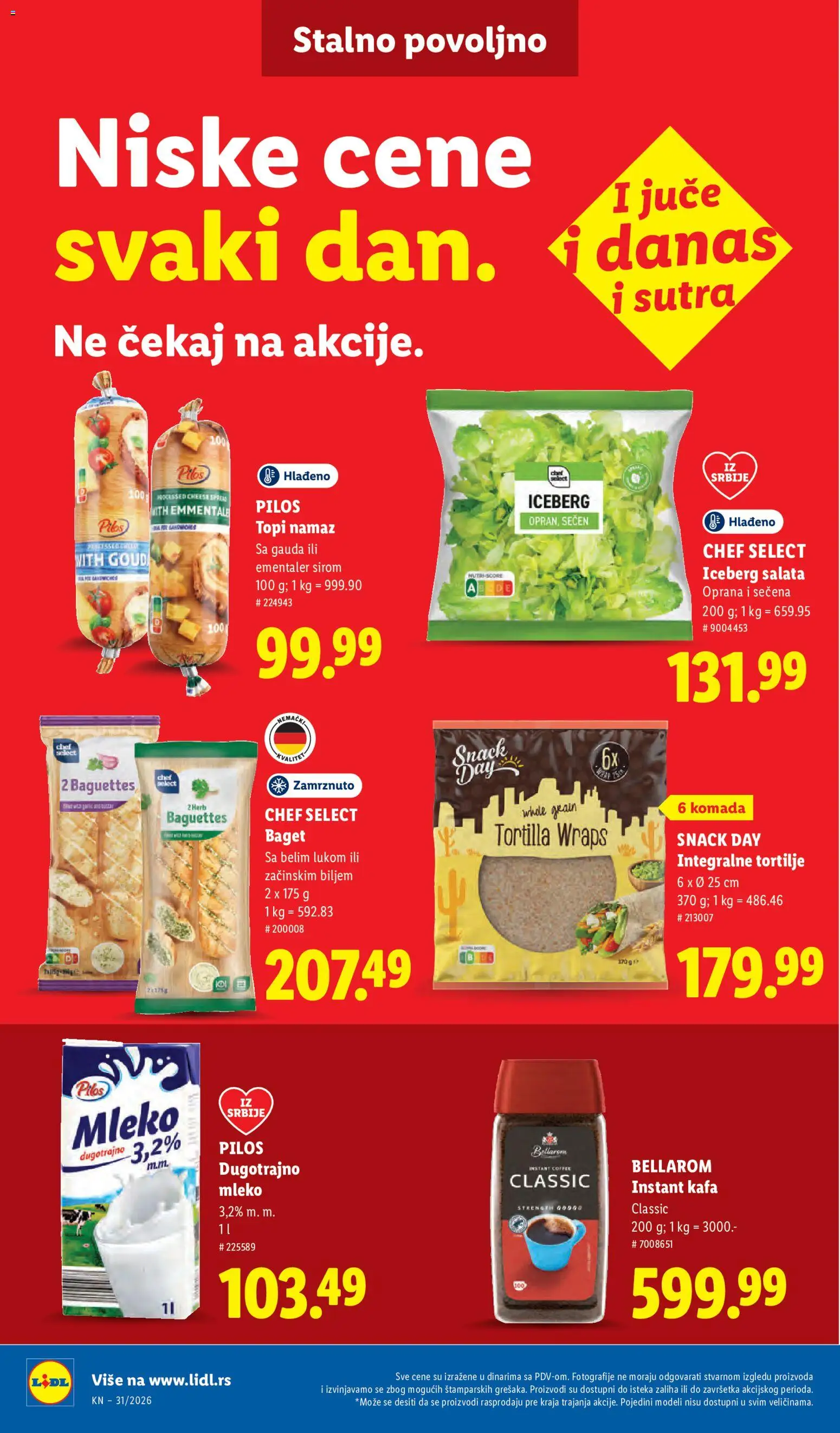 Lidl katalog - važi od 30.07.2026 | Strana: 38 | Proizvode: Dugotrajno mleko, Ementaler, Namaz, Kafa