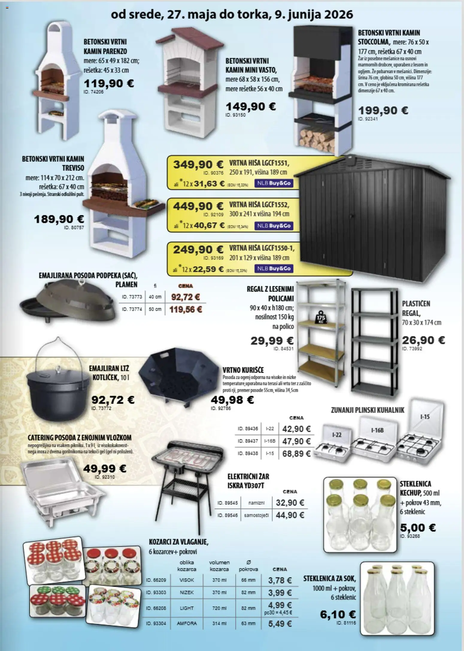 Novi Živex katalog ponudbe – veljaven od 27.05.2026 | Stran: 7 | Izdelki: Steklenica, Zar, Kuhalnik, Regal