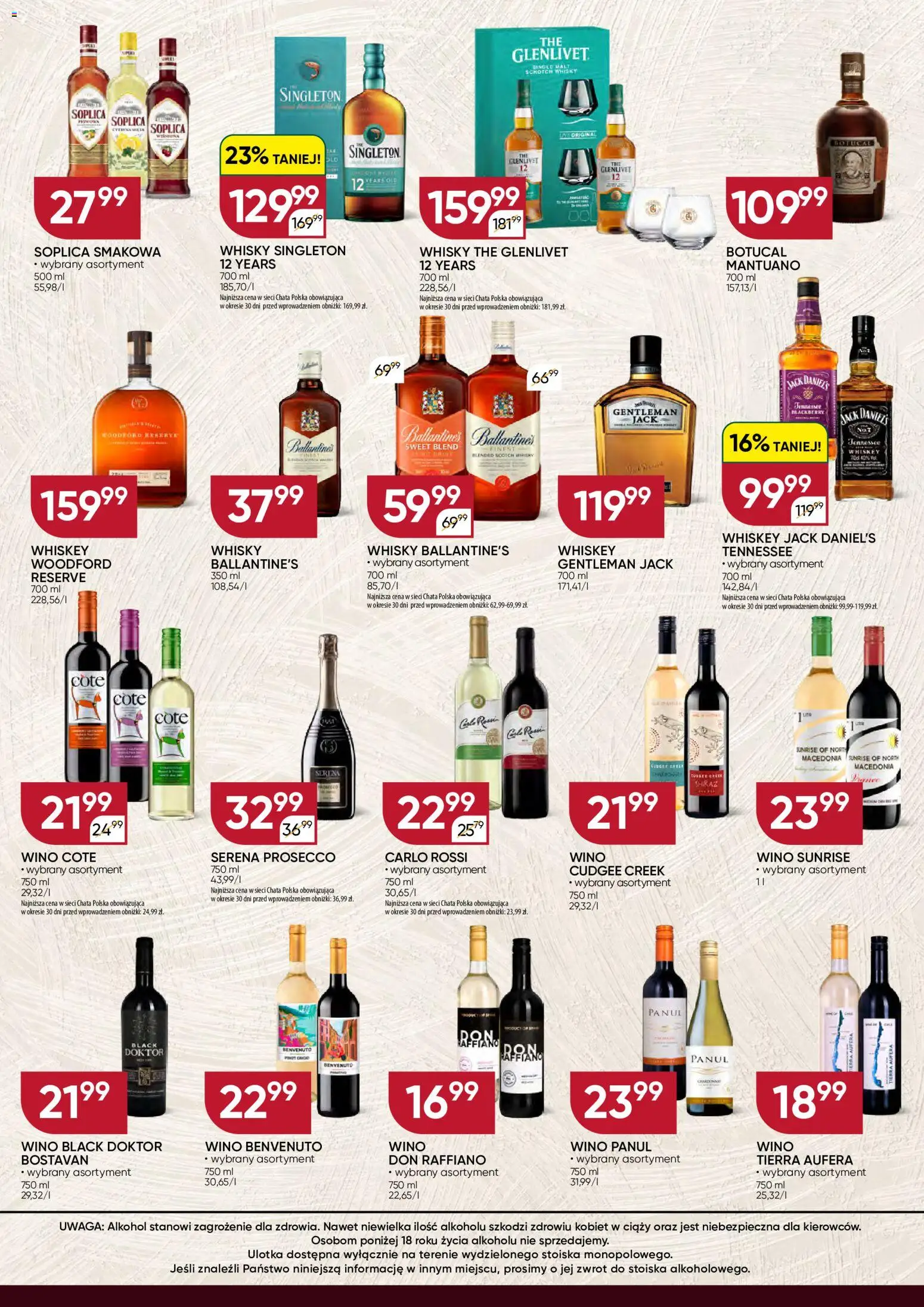 Chata Polska gazetka - Mocna Oferta od 02.06.2026 | Strona: 2 | Produkty: Black Doktor Wino, Wino Cote, Jack Daniel's, Carlo Rossi
