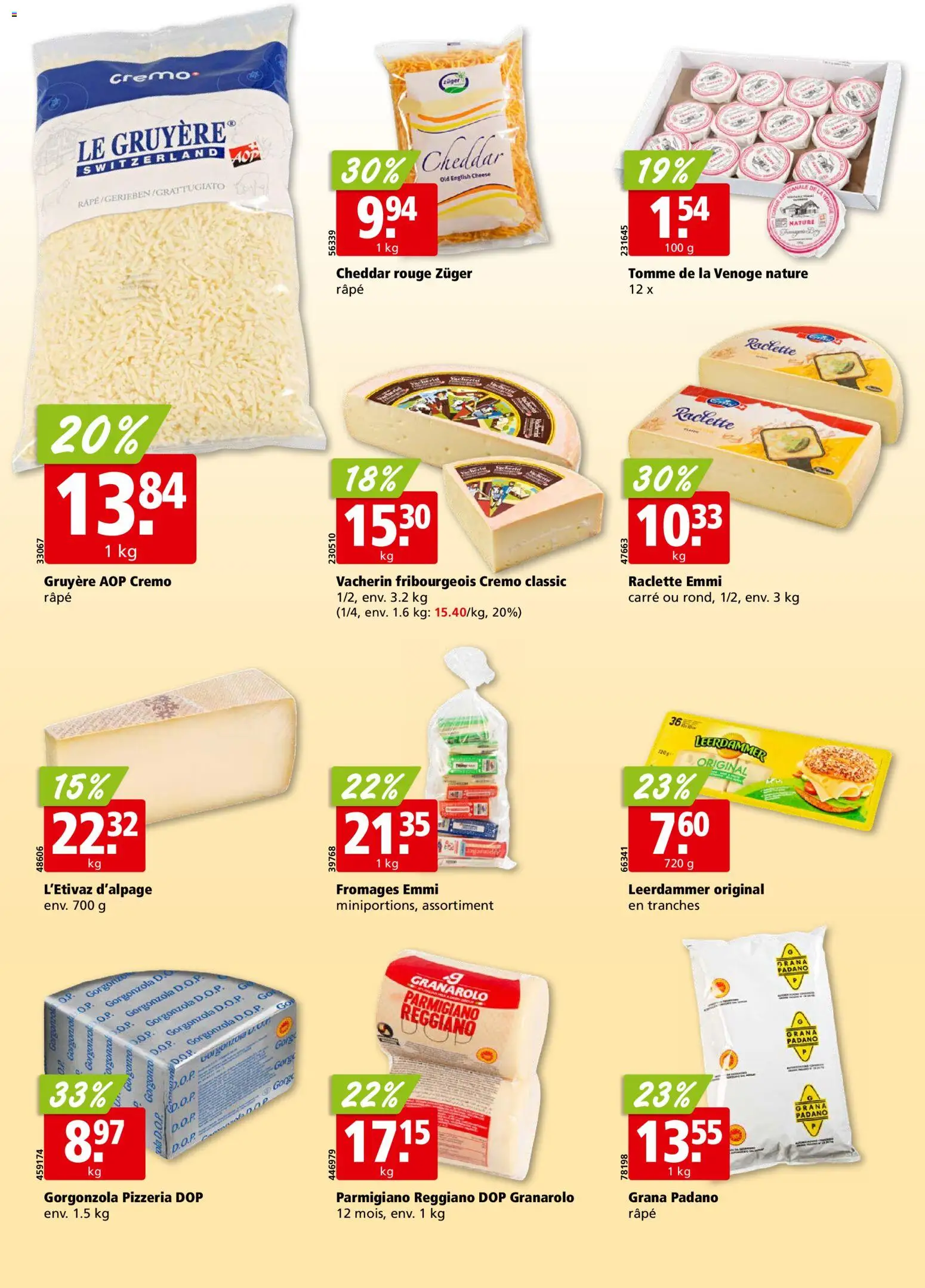 Aligro aktionen Chavannes, Matran, Genève, Sion – gültig ab 13.04.2026 | Seite: 16 | Produkte: Grana Padano, Rouge, Raclette