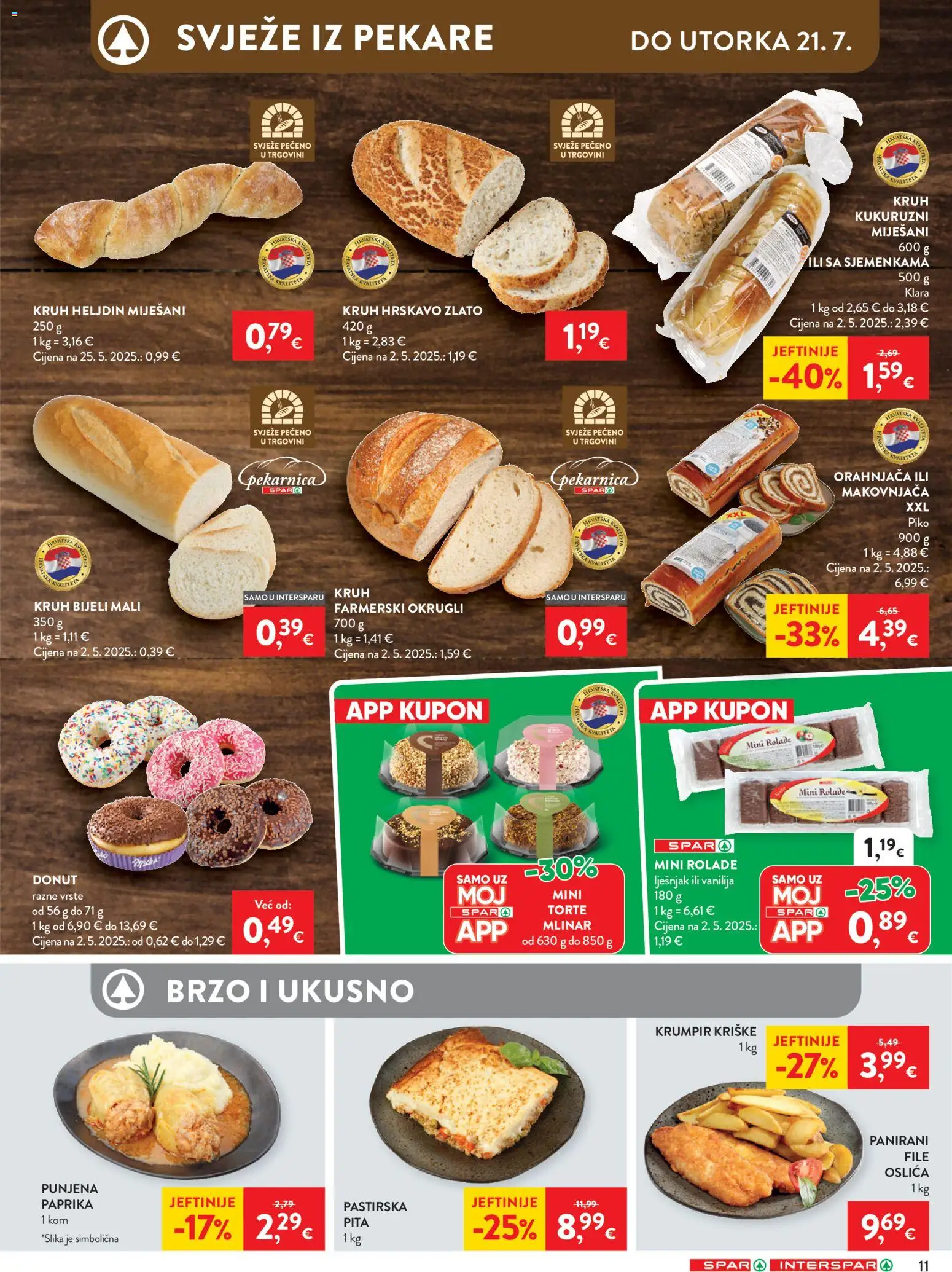 Spar katalog | vrijedi od 15.07.2026 | Stranica: 14 | Proizvodi: Pečeno, Kruh, Paprika, Krumpir