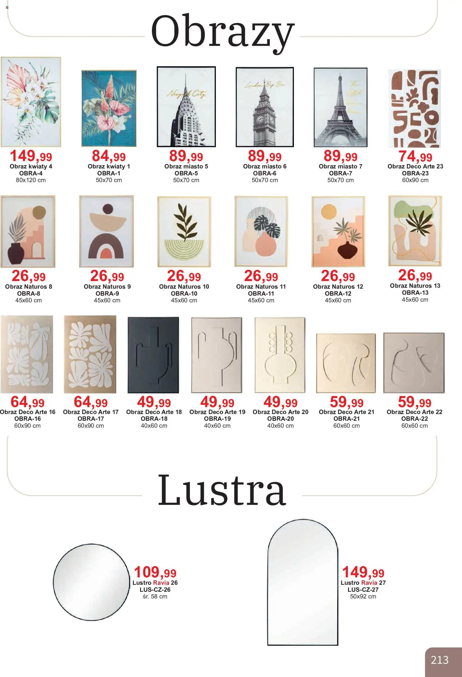 Bodzio Katalog od 01.08.2026 | Strona: 213 | Produkty: Lustro, Kwiaty