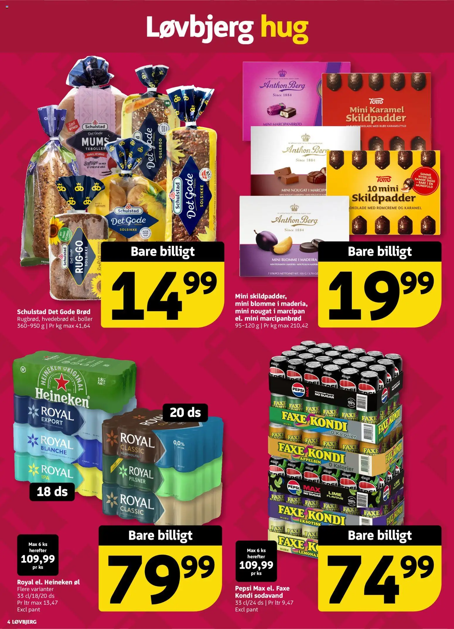 Løvbjerg tilbudsavis – gyldig fra 06.06.2026 | Side: 4 | Produkter: Lime, Gulerod, Rugbrød, Pepsi Max