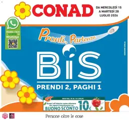 Anteprima del volantino Conad - Pronti, partenza, BIS valido a partire dal 14/07/2026