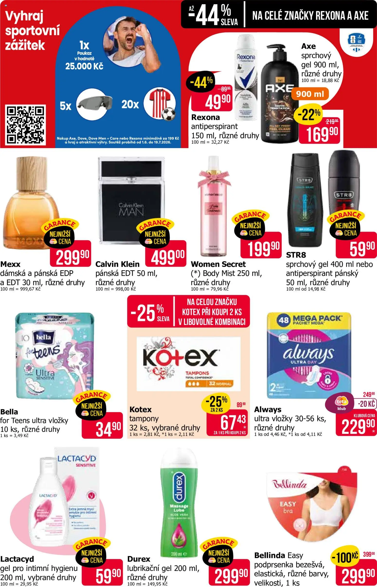 TETA Drogerie leták od 02.07.2026 | Strana: 8 | Produkty: Sprchový gel, Vložky, Rexona, Dove