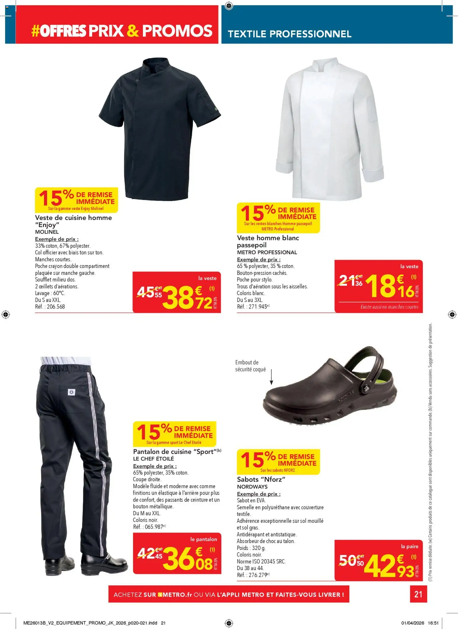 {H1} | Page: 21 | Produits: Crayon, Couverture, Veste, Pantalon