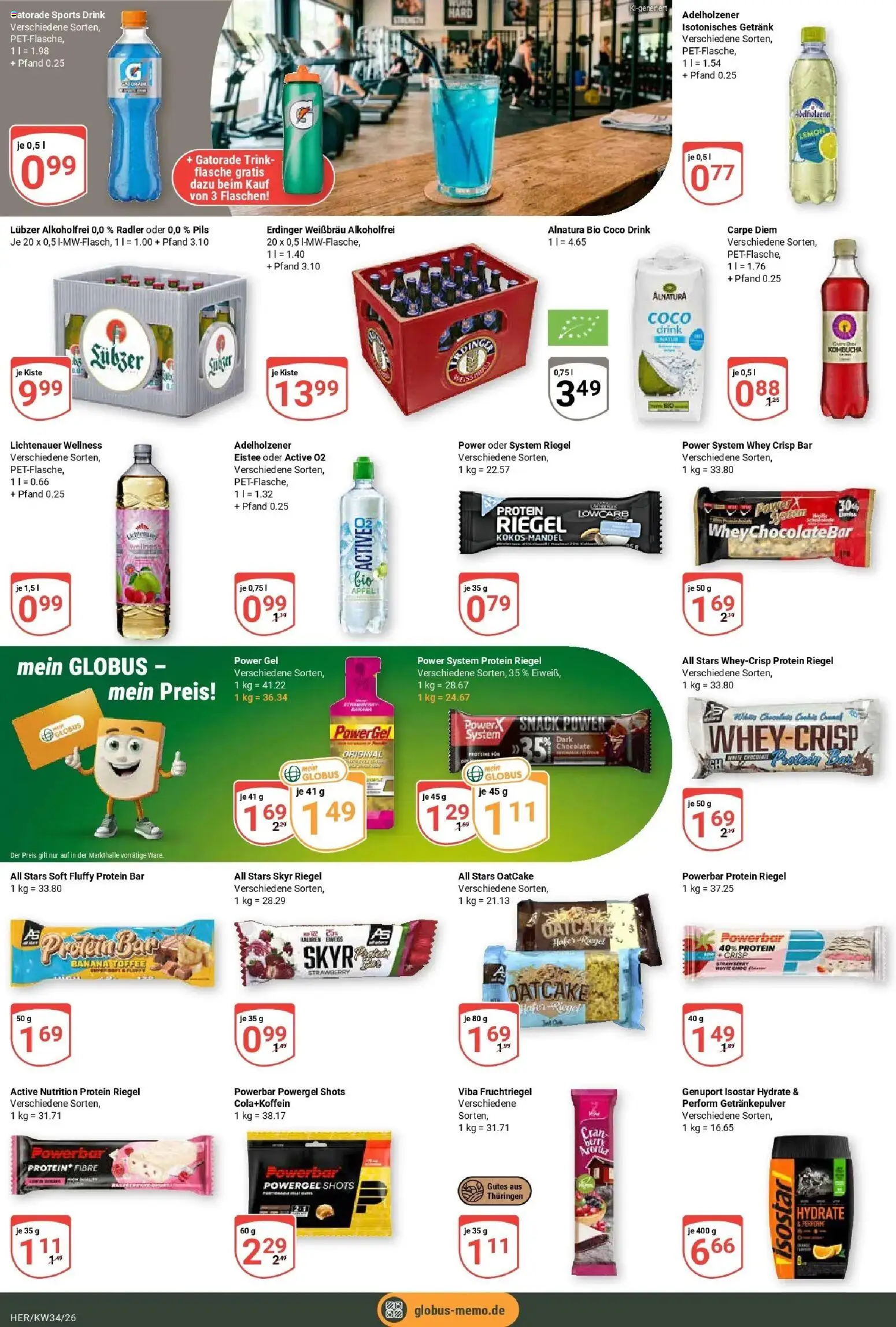 Globus Prospekt Hermsdorf (ab 17.08.2026) » Angebote online | Seite: 19 | Produkte: Erdinger, Skyr, Radler, Lubzer