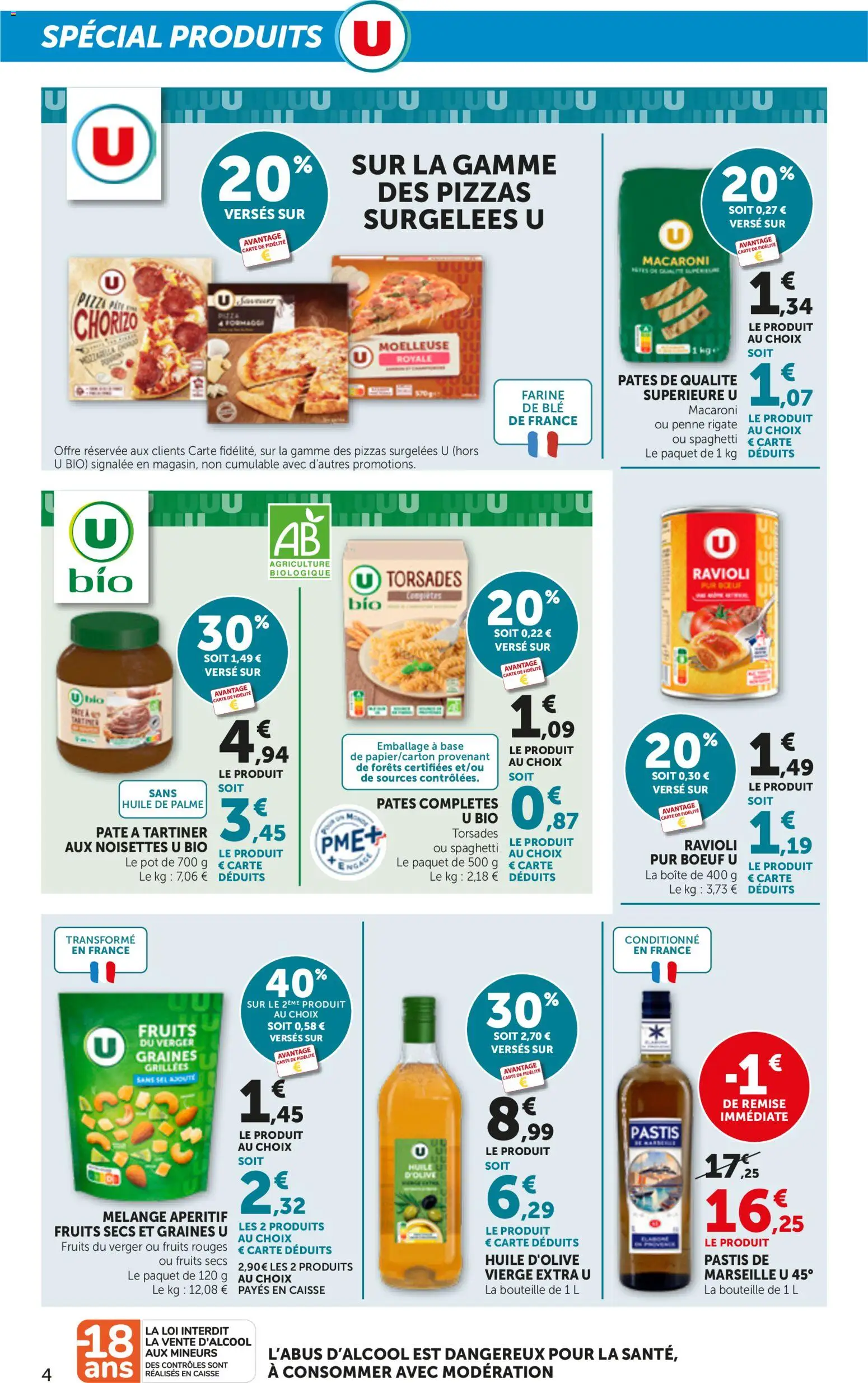 {H1} | Page: 4 | Produits: Huile D'olive, Farine, Pâte, Fruits secs