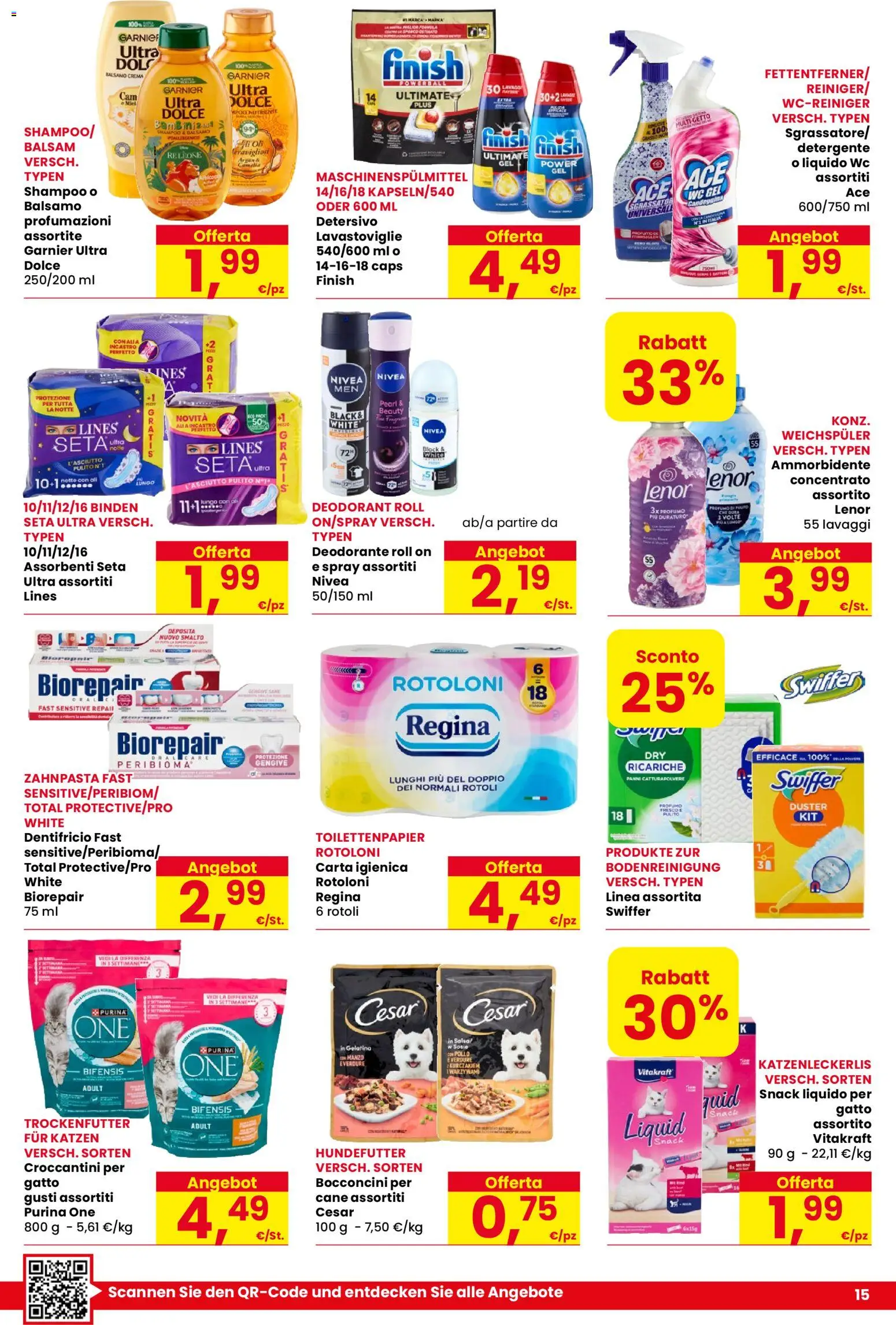 Volantino Eurospar del 03/09/2026 | Pagina: 15 | Prodotti: Deodorante, Dentifricio, Pollo, Profumo