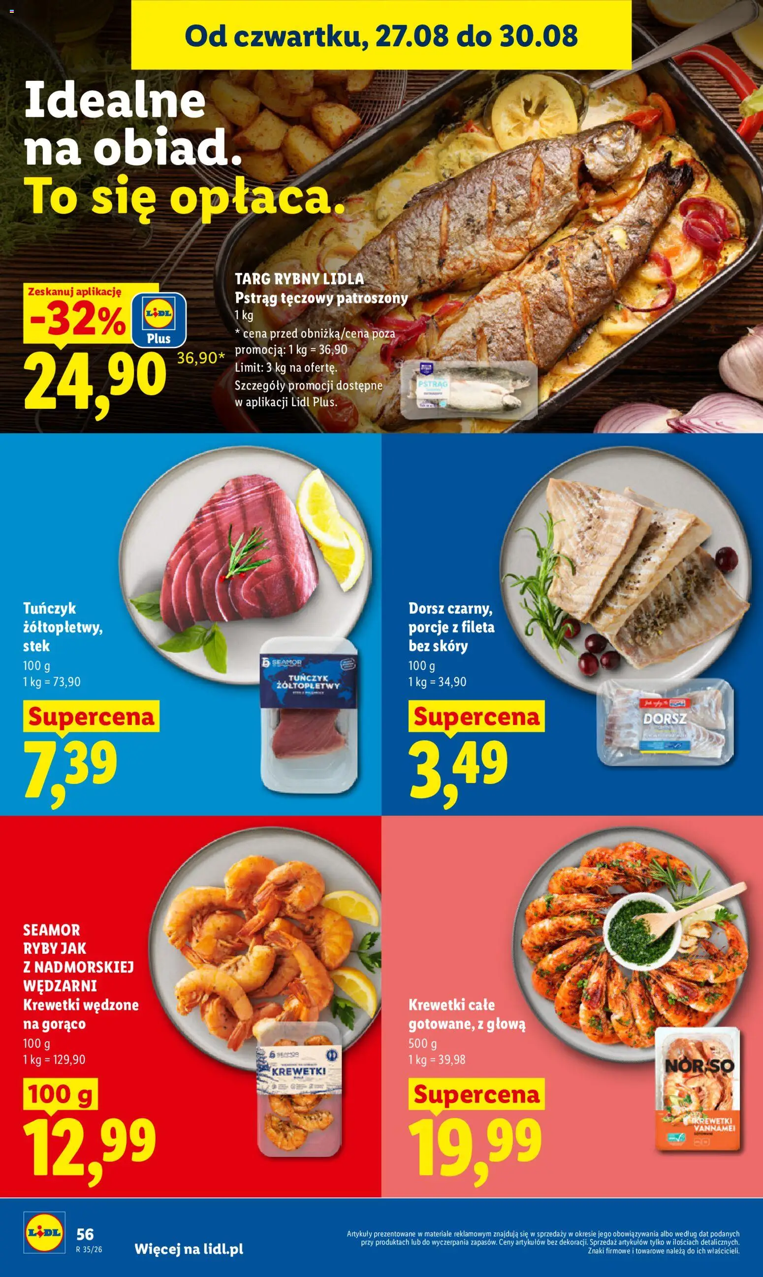 Lidl Polsko leták od 27.08.2026 | Strana: 54 | Produkty: Ryby