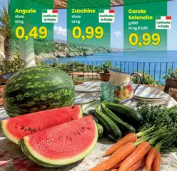 Anteprima del volantino Prix volantino valido a partire dal 17/07/2026 | Pagina: 10 | Prodotti: Carote, Anguria, Zucchine
