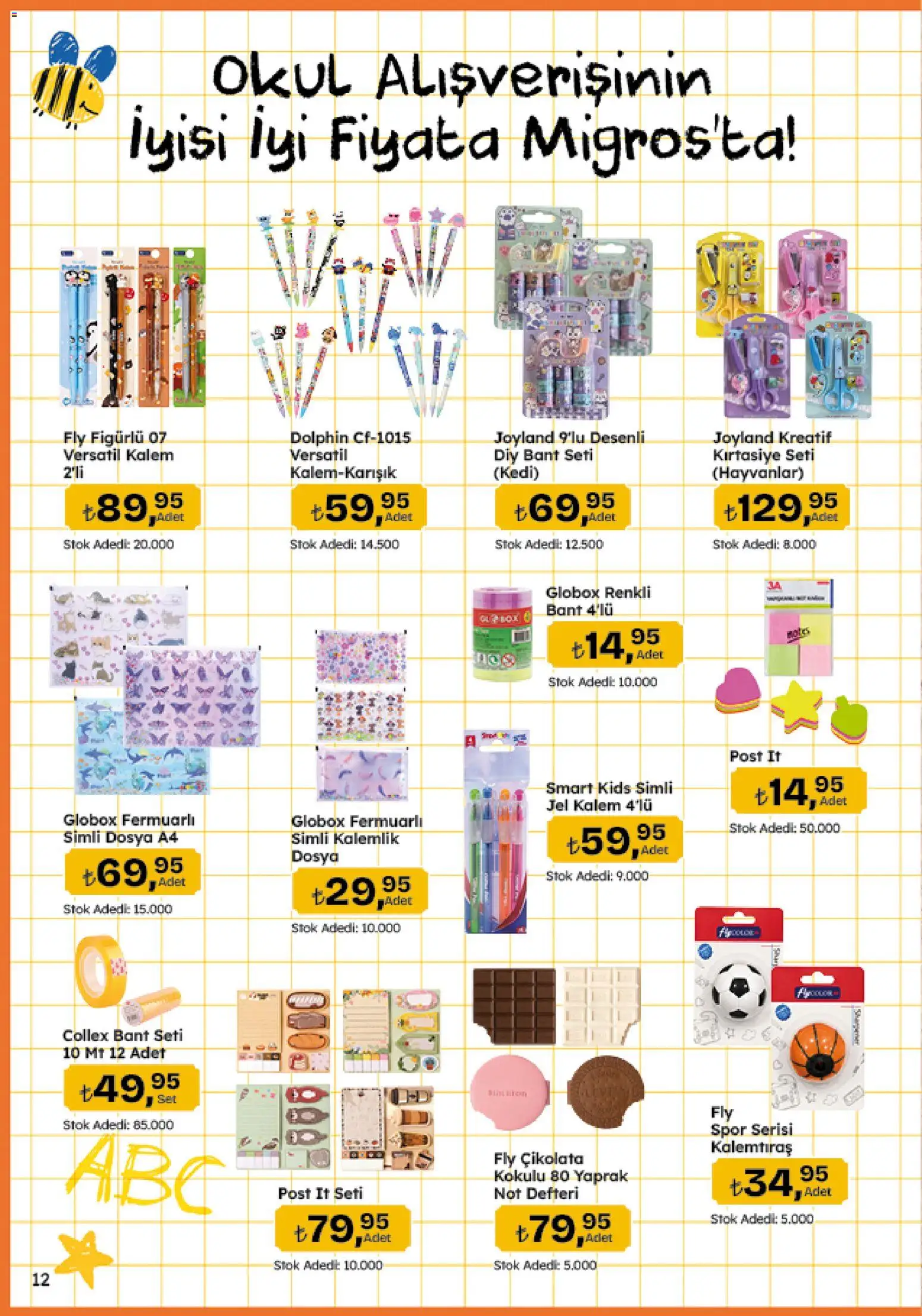 Migros Katalog - Migroskop - 20 Ağustos 2026 tarihinden itibaren geçerlidir | Sayfa: 131 | Ürünler: Not defteri, Çikolata, Kalemlik, Bant