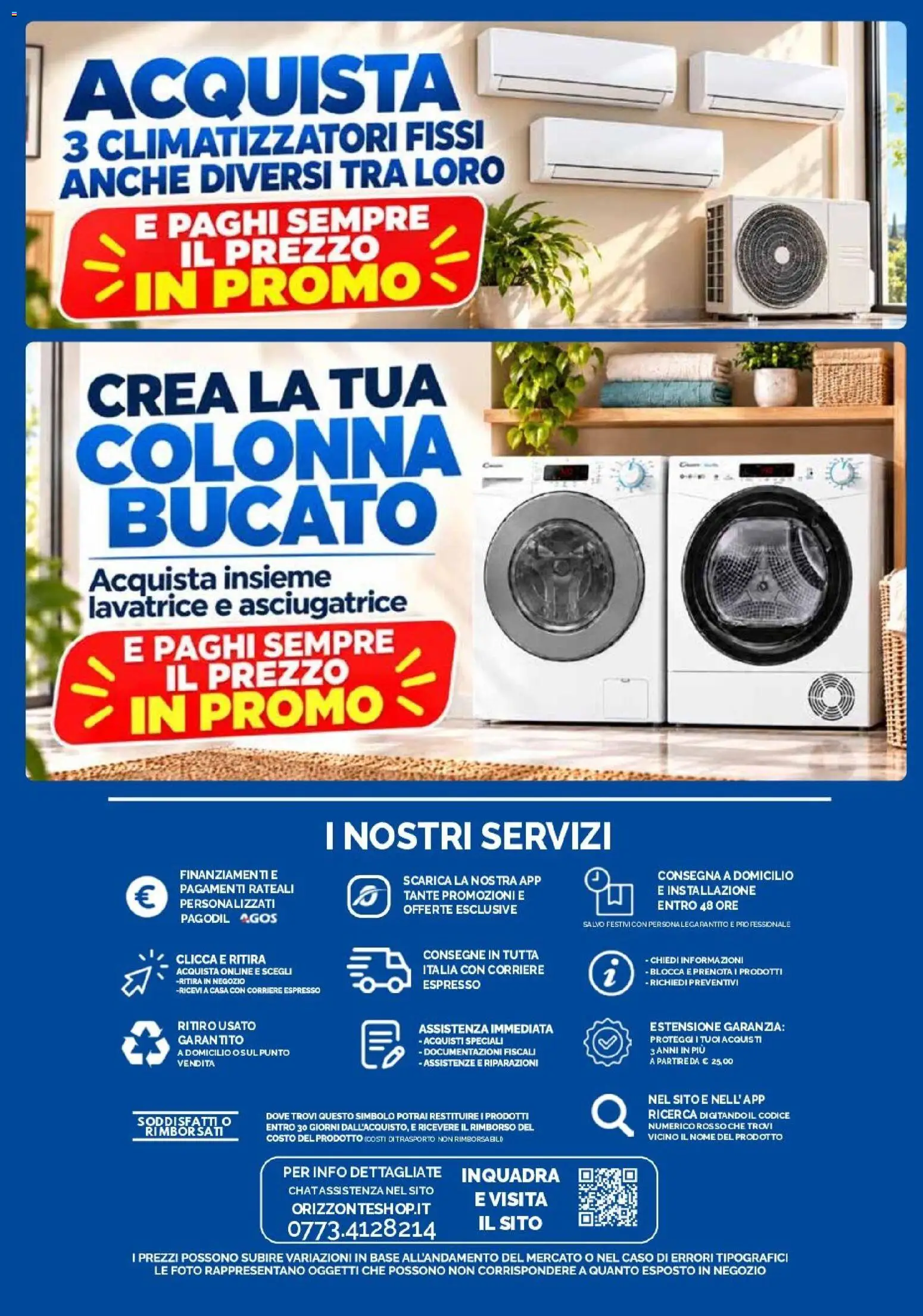 Volantino Orizzonte del 01/11/2026 | Pagina: 72 | Prodotti: Lavatrice, Asciugatrice