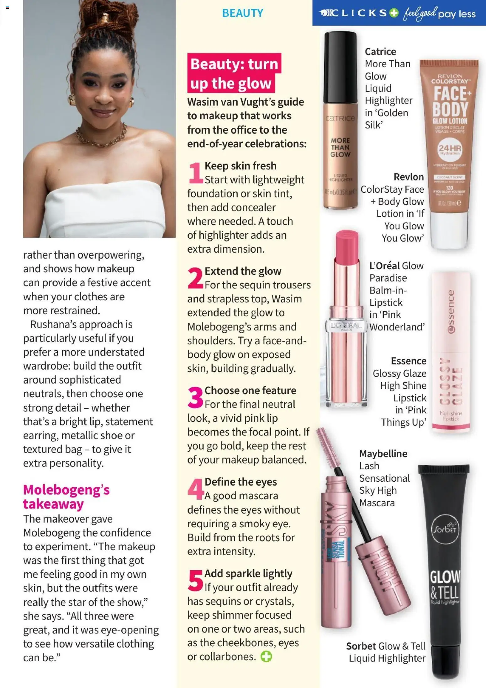 New Clicks catalogue – valid from 01/10/2026 | Page: 48 | Products: Bag, Wardrobe, Foundation, Lipstick