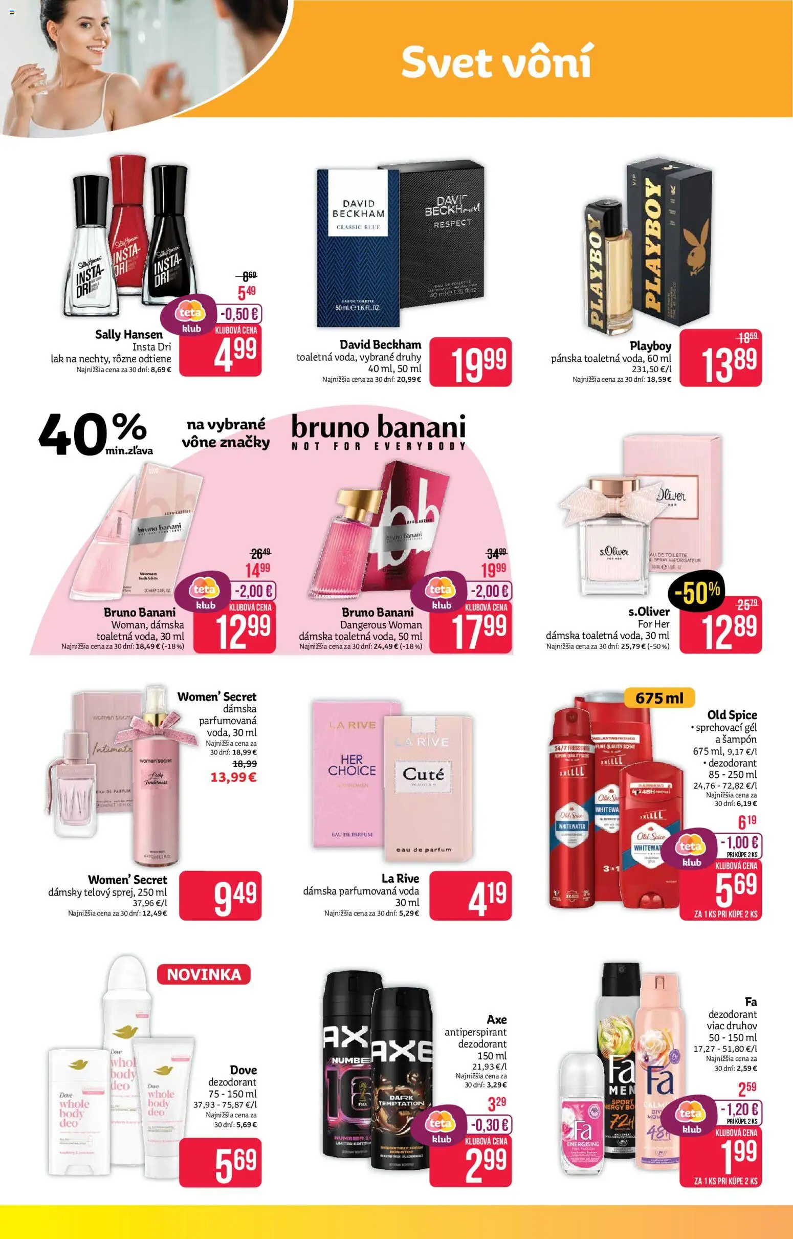 Nové Teta drogerie akcie – leták je platný od 11.05.2026 | Strana: 4 | Produkty: Šampón, Dezodorant, Antiperspirant, Voda