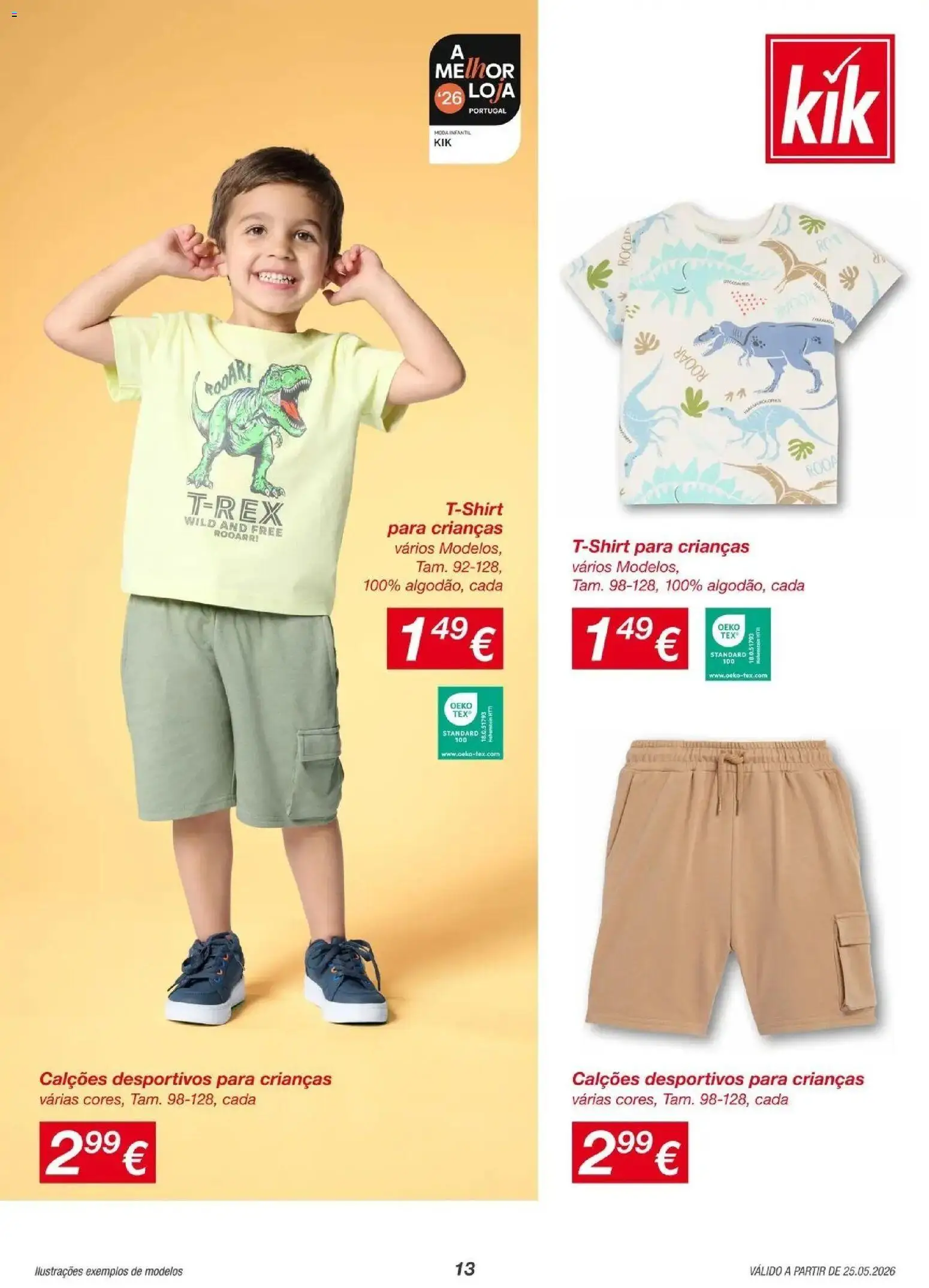 KIK folheto │ válido de 25/05/2026 | Página: 13 | Produtos: Calções