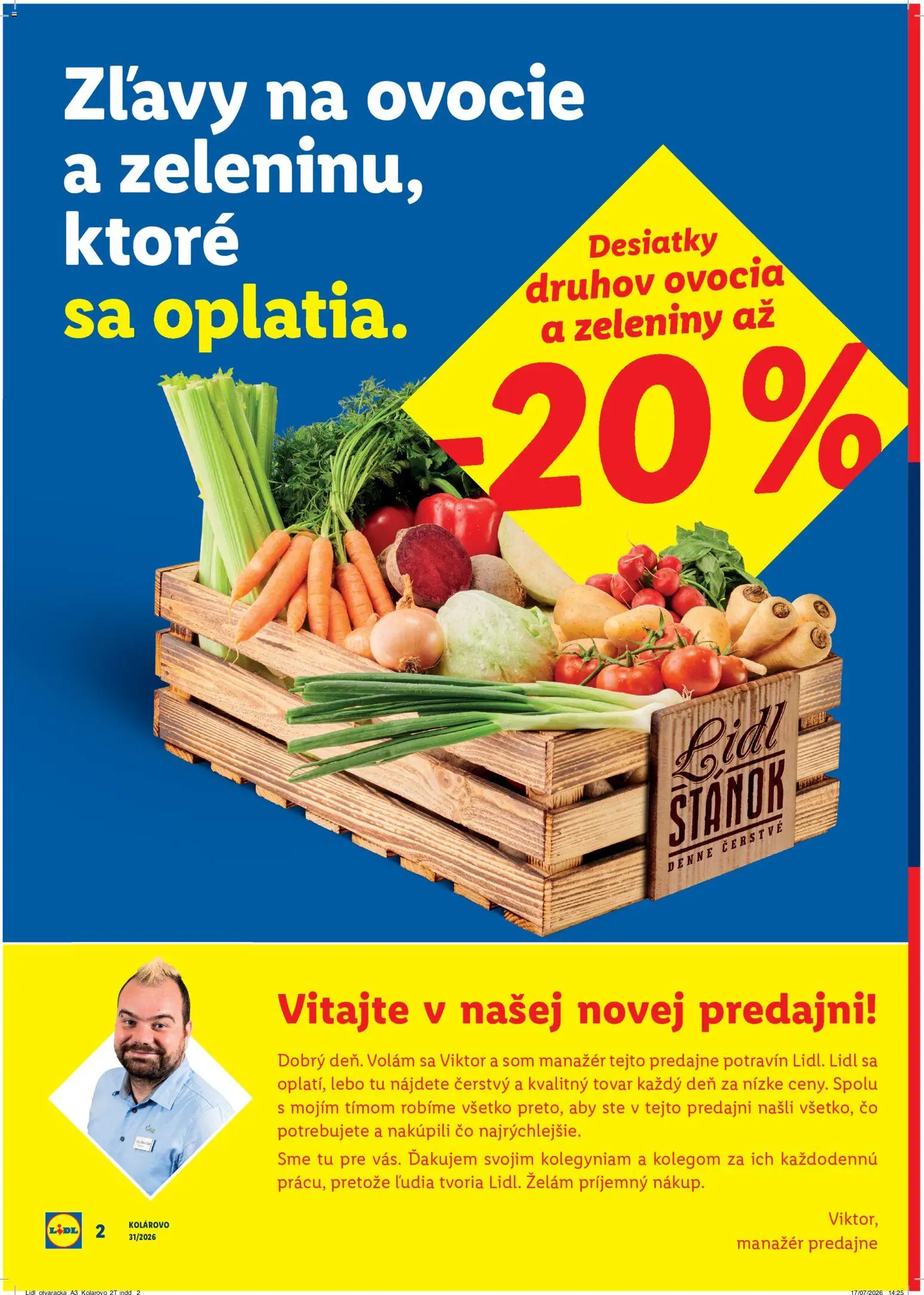 Nové Lidl akcie – leták je platný od 27.07.2026 | Strana: 2 | Produkty: Ovocie