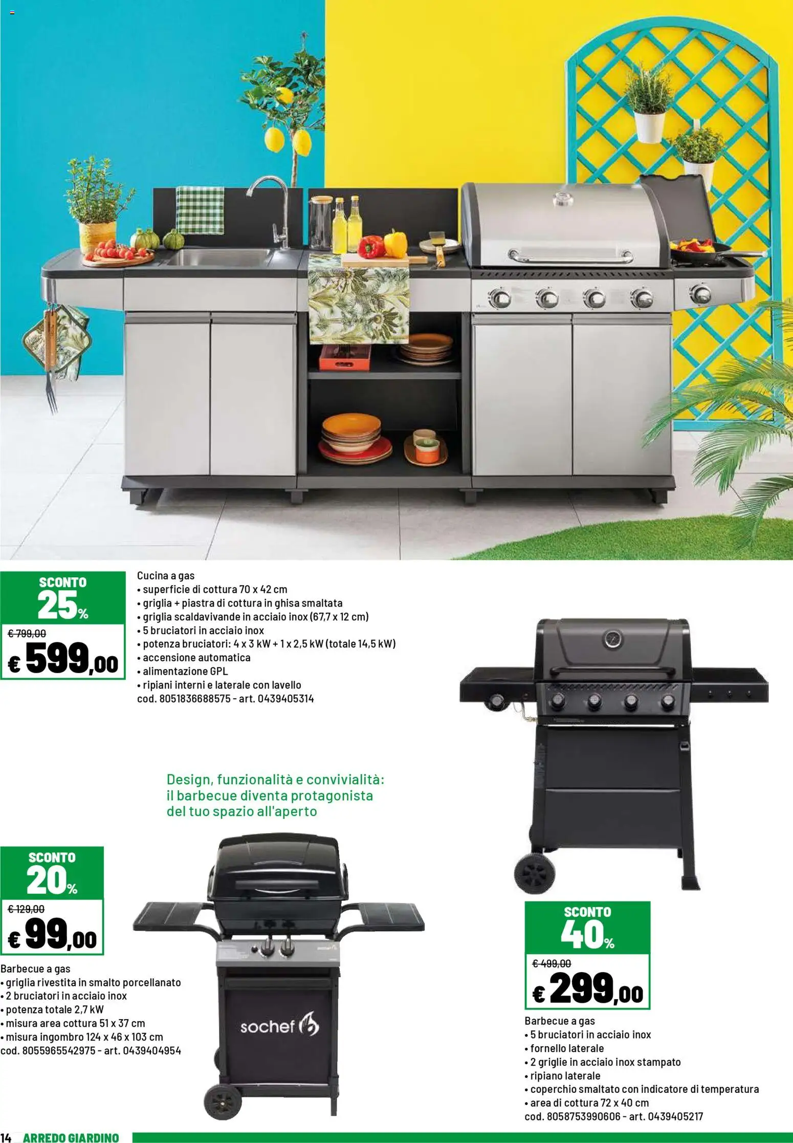 Volantino Iper del 20.04.2026 | Pagina: 14 | Prodotti: Ripiano, Barbecue, Griglia, Fornello